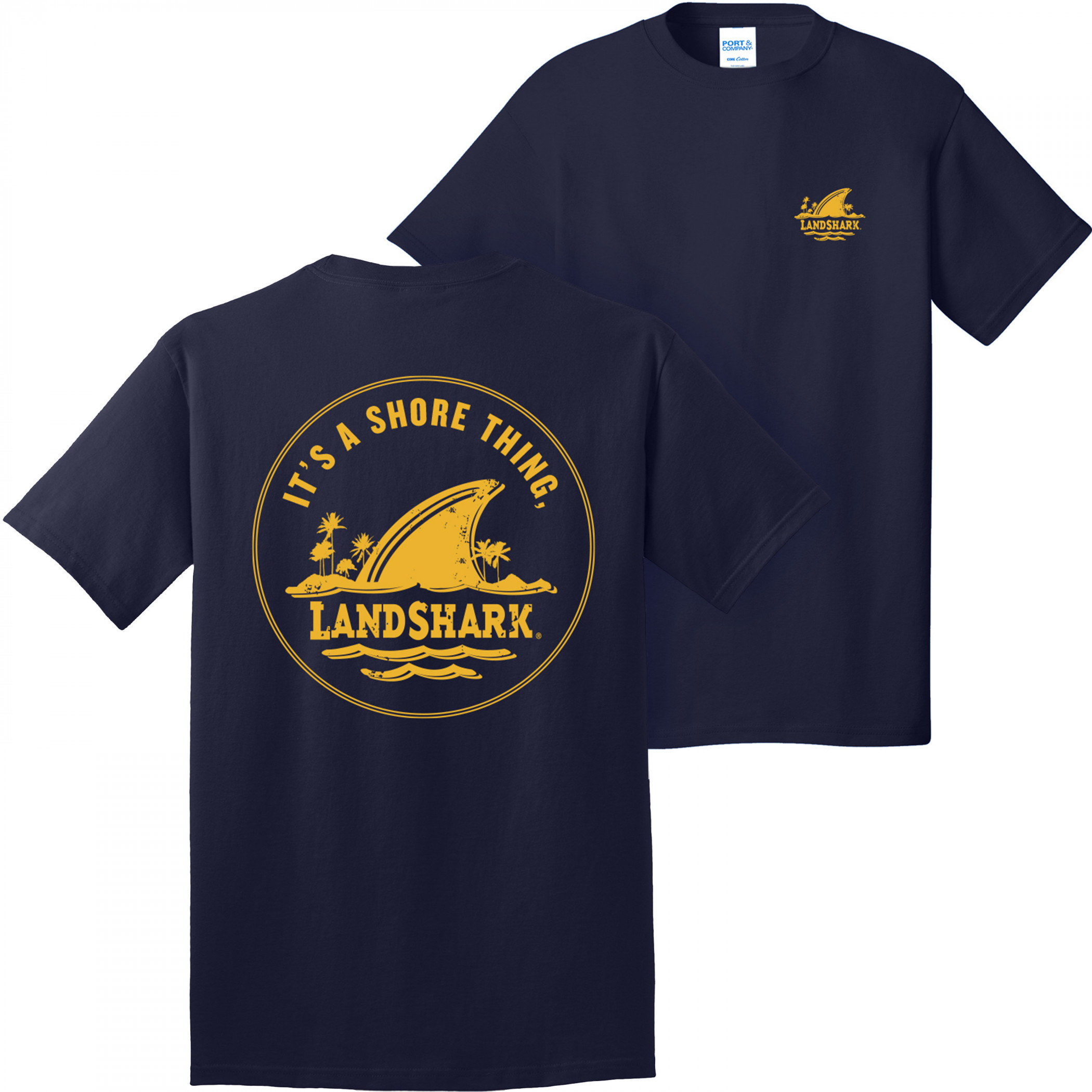 Margaritaville Landshark Sunshine It's A Shore Thing Front Back T-Shirt