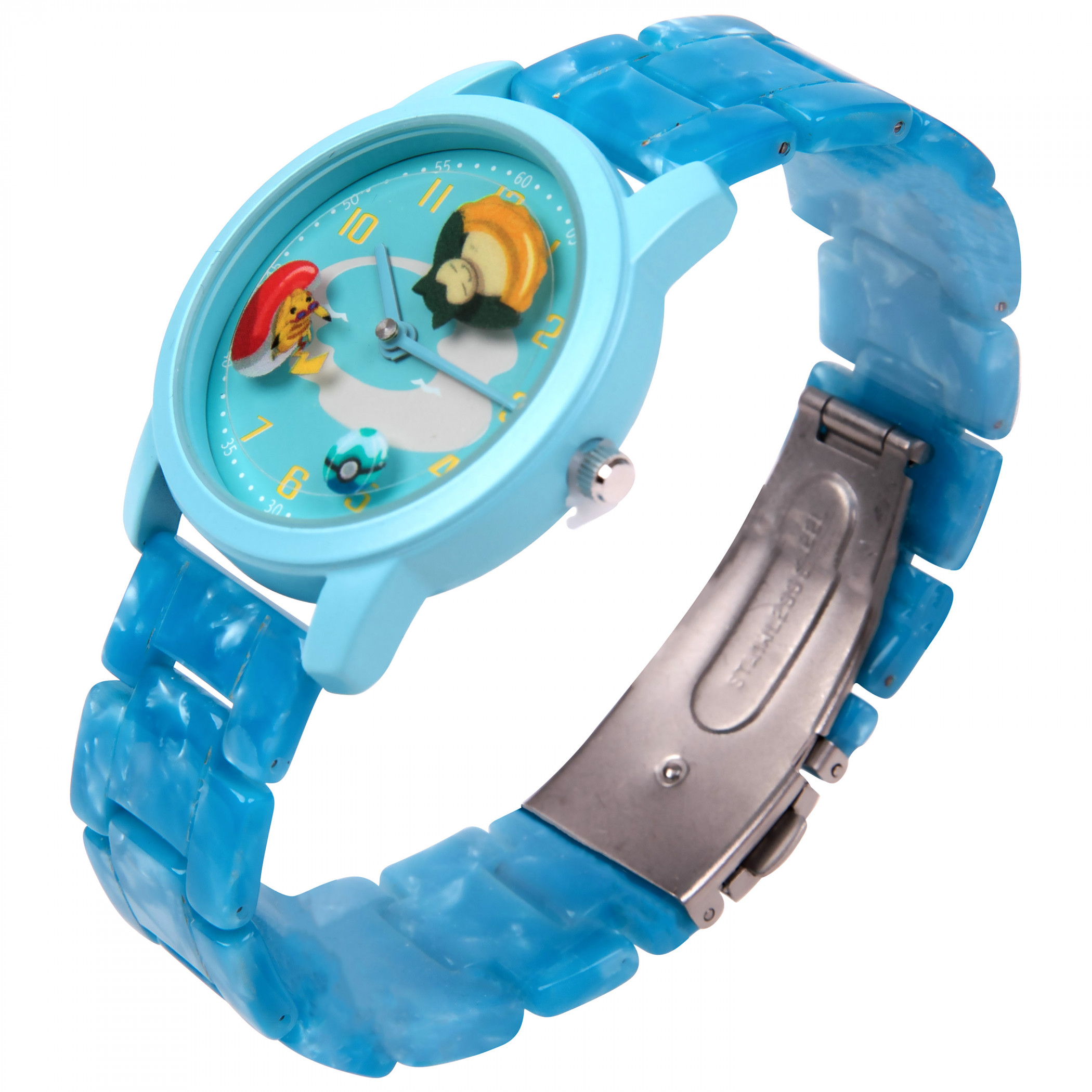 Pokemon Water Fun Time Watch with Rotating Watch Face, Blue