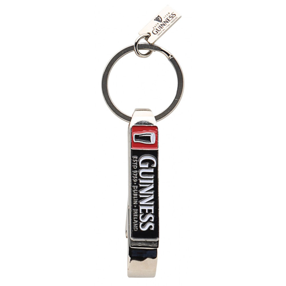 Guinness Can and Bottle Opener Keychain