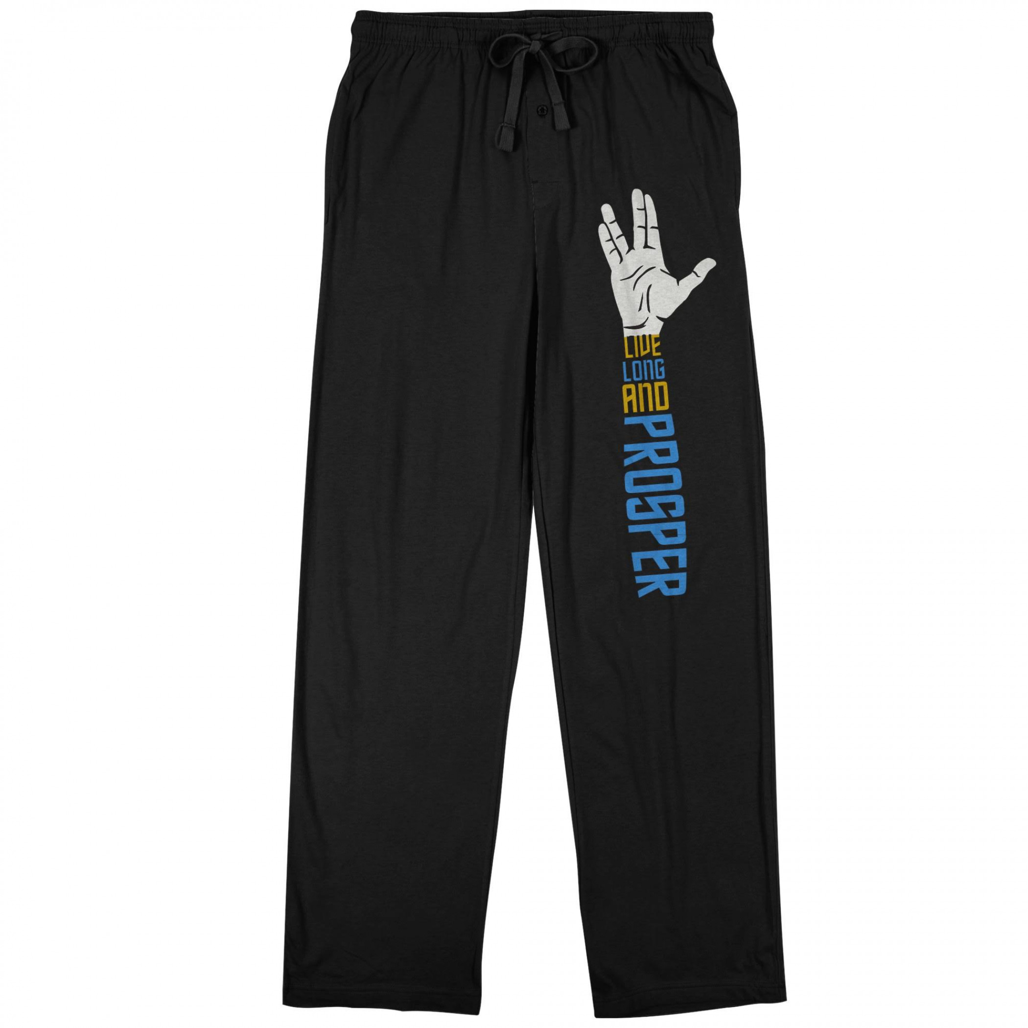 Star Trek Live Long and Prosper Sleep Pants, Black