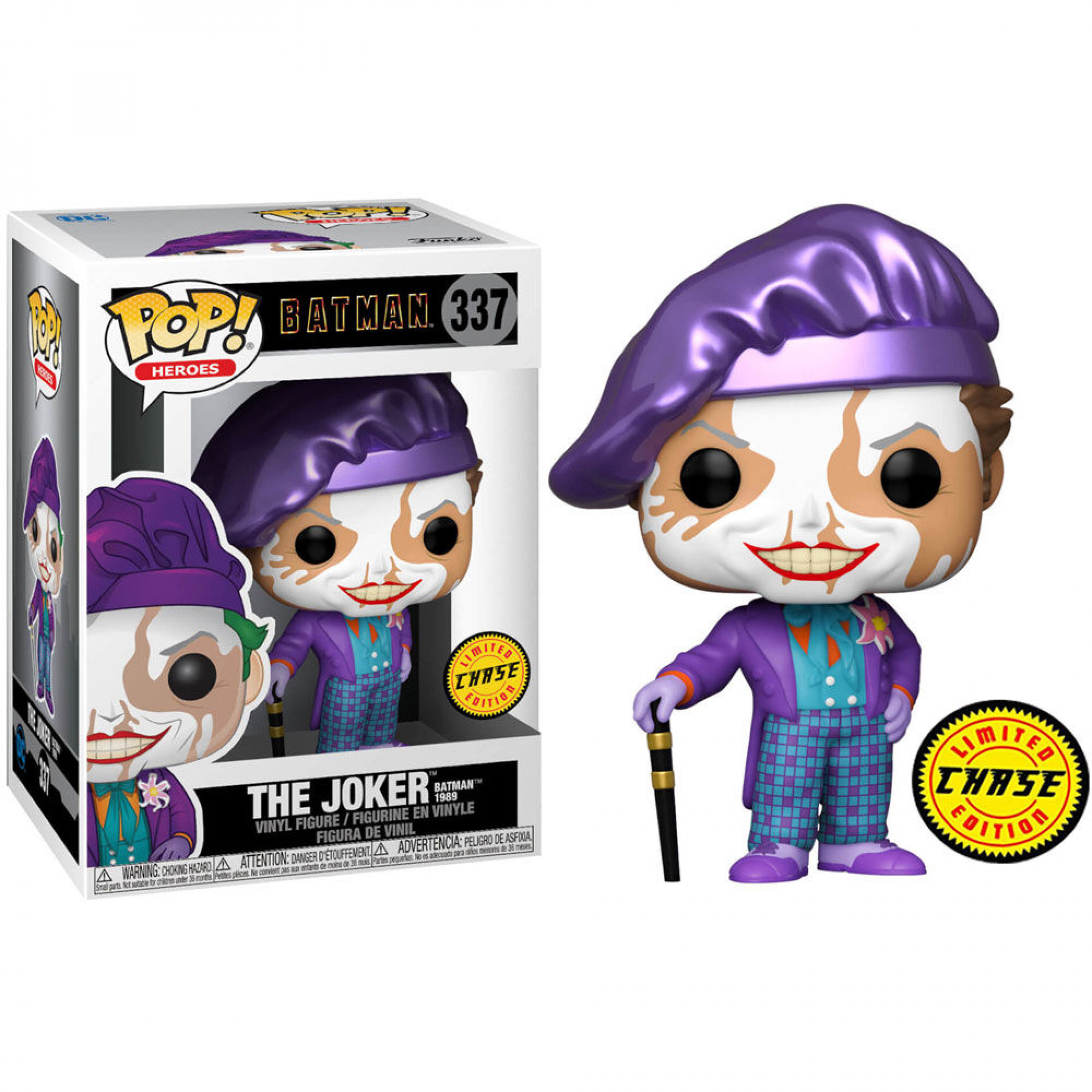 Batman 1989 Movie - Joker with Hat Funko Pop! Figure Chase Variant, Purple