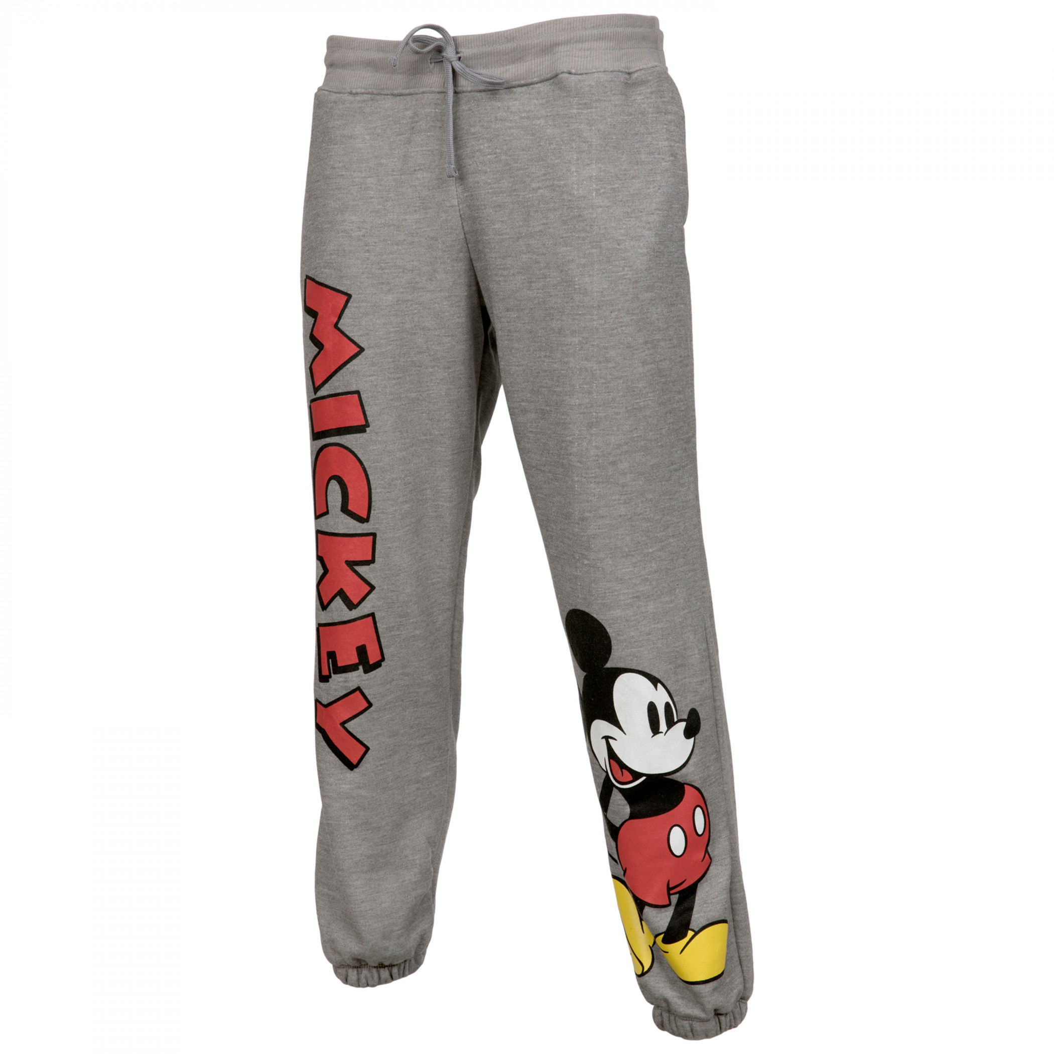 Disney Mickey Mouse Classic Retro Art Junior's Joggers Grey - Picture 9 of 35