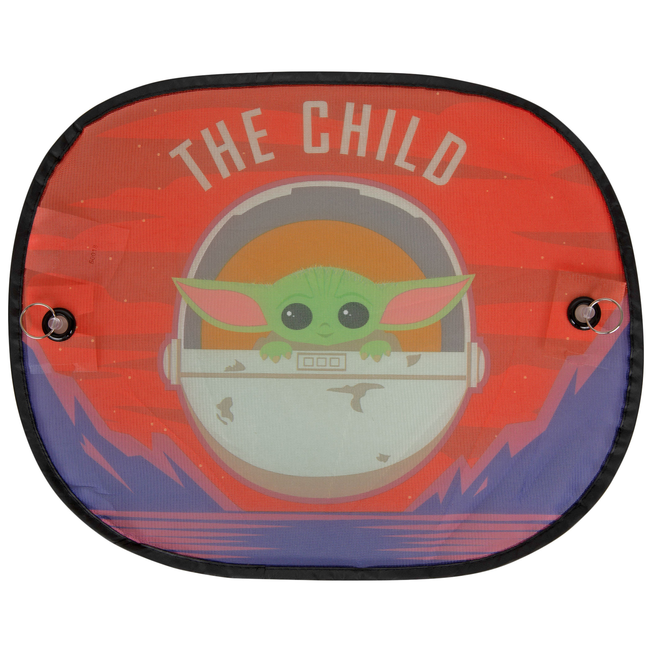 Star Wars The Mandalorian Grogu Desert Side Window Sunshade 2-Piece, Multi-Color