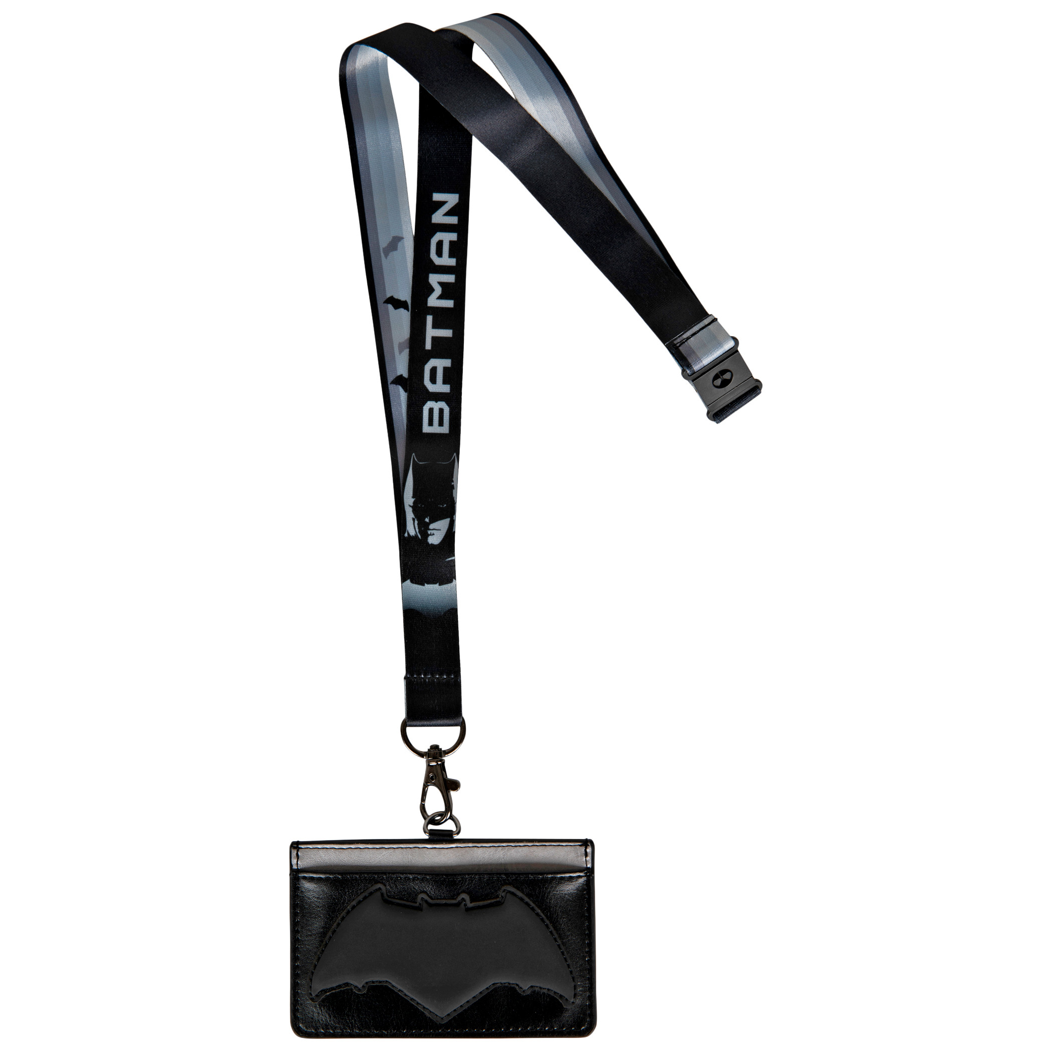 DC Comics Batman Symbol ID Card Holder Lanyard, Multi-Color