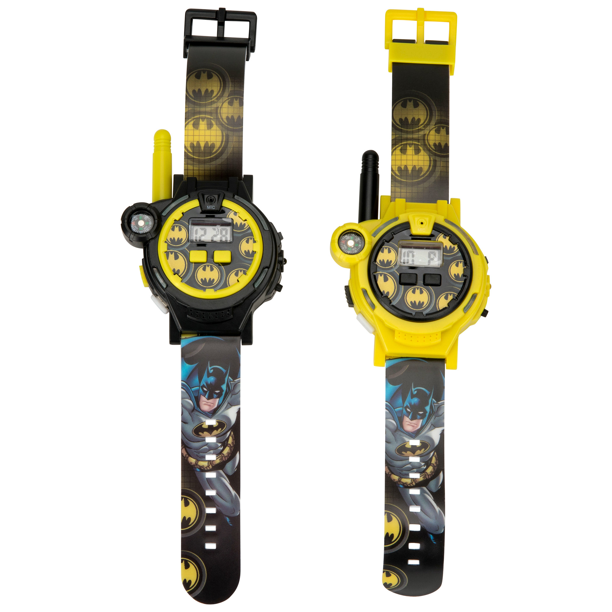 Batman Kid's Walkie-Talkie Watch with Compass 2-Pack, Multi-Color