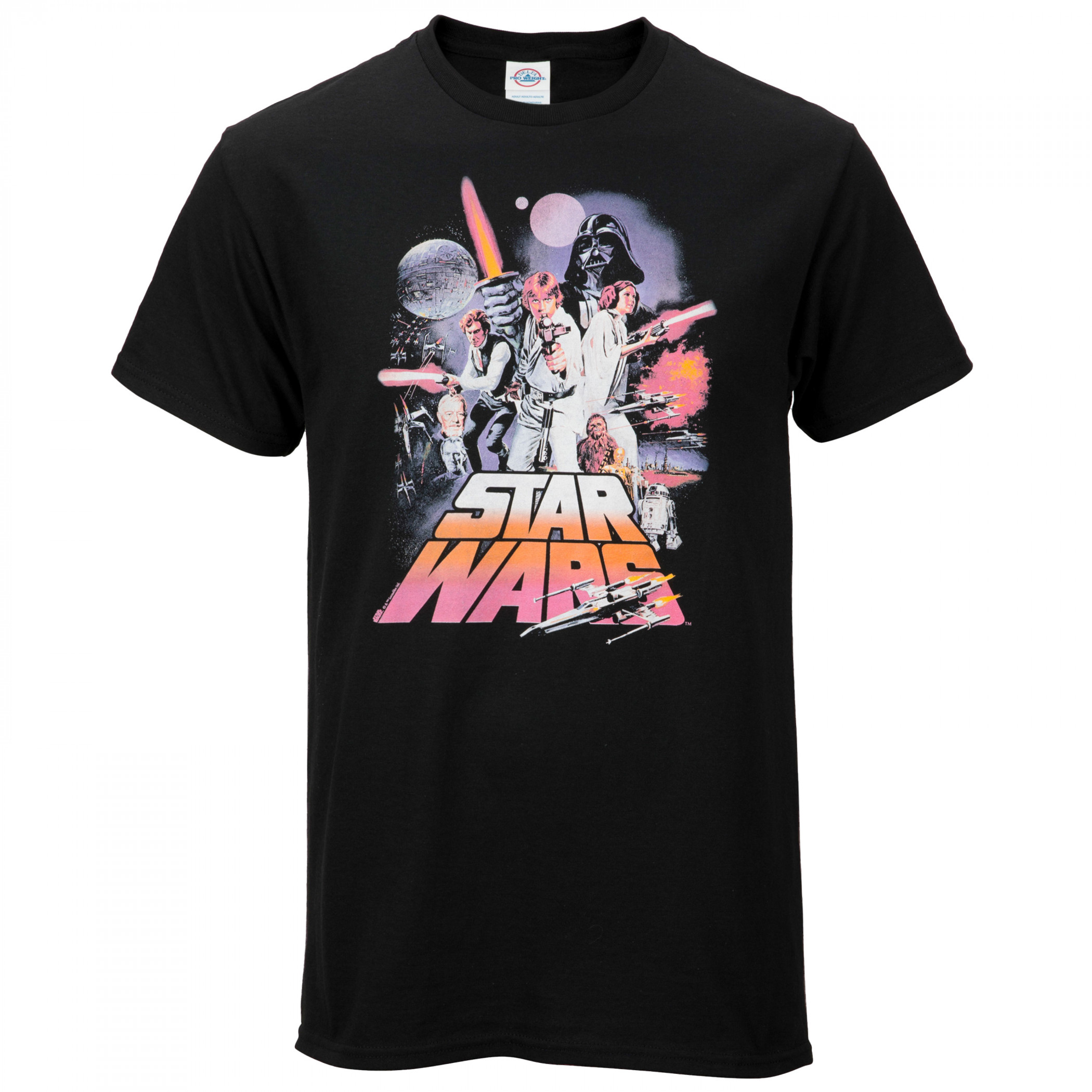 Star Wars A New Hope Poster Art T-Shirt, Black