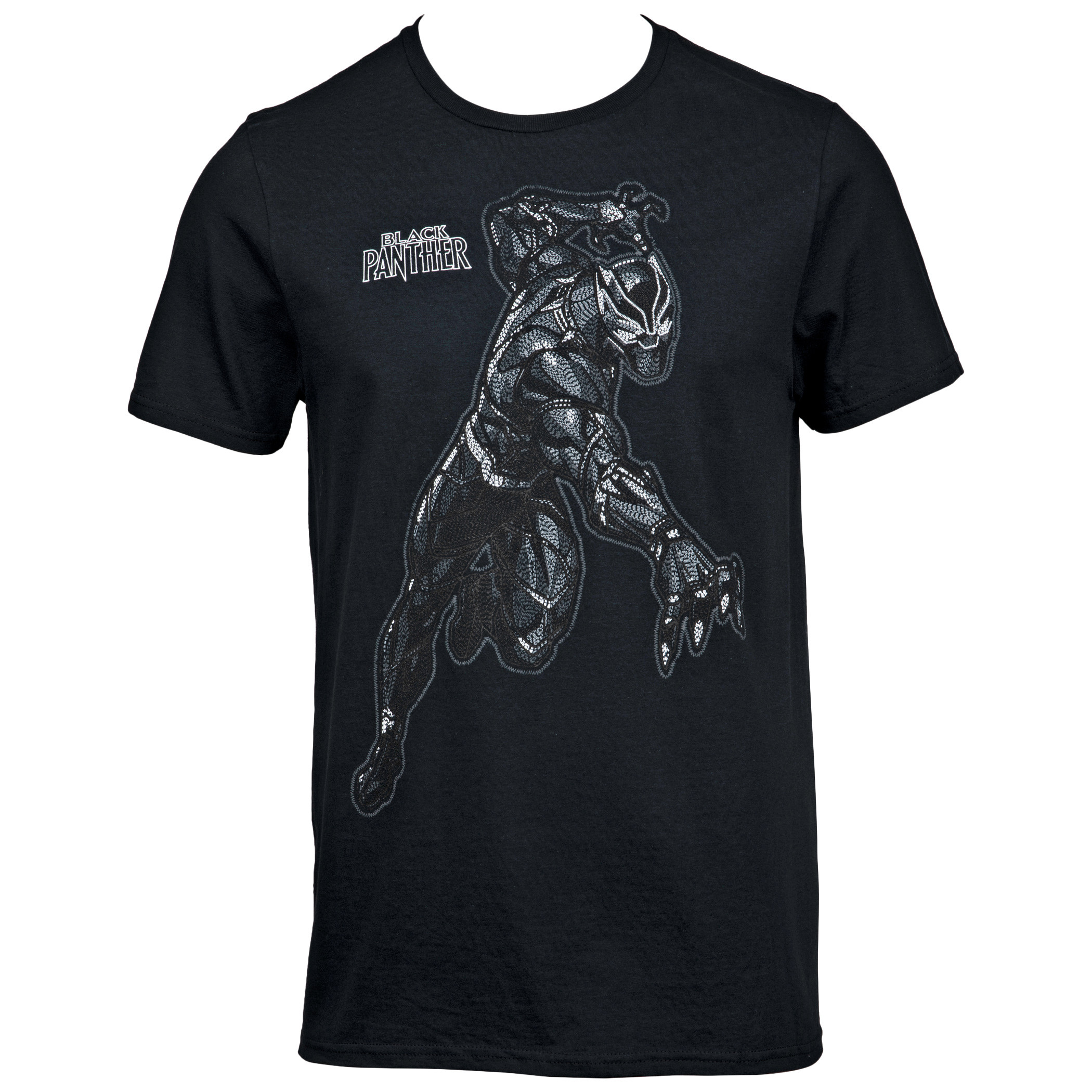 Marvel Comics Black Panther Striking T-Shirt, Black