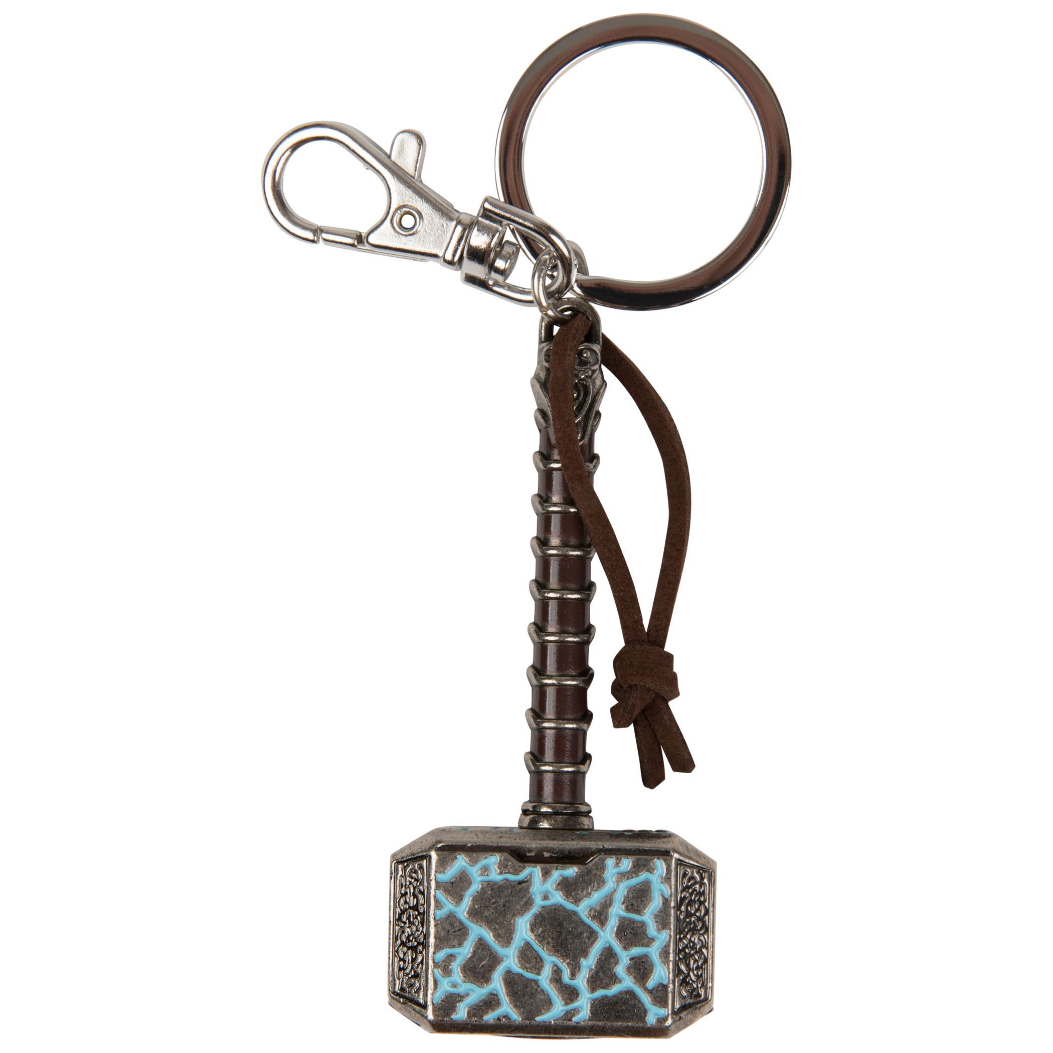 Thor's Hammer Mjolnir Keychain, Multi-Color