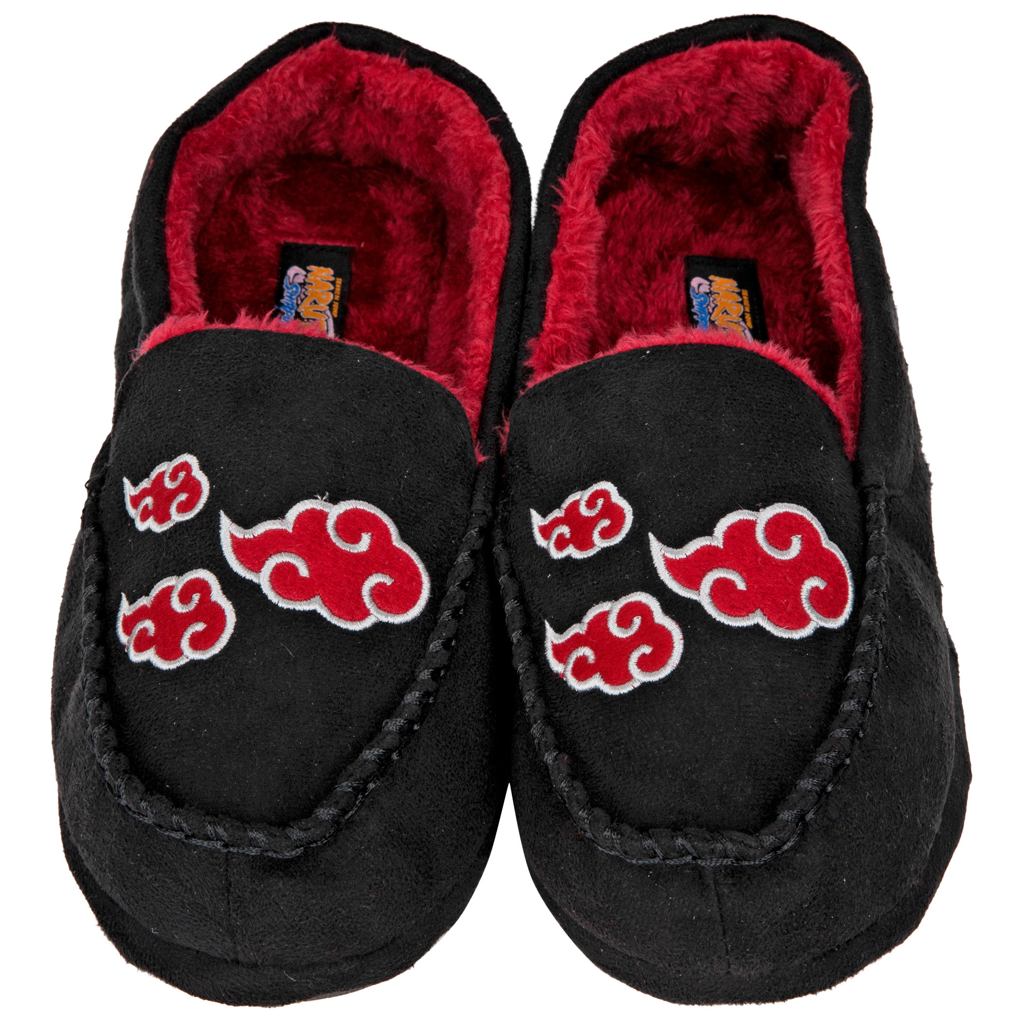 Naruto Shippuden Akatsuki Clouds Men's Moccasin House Slippers, Multi-Color