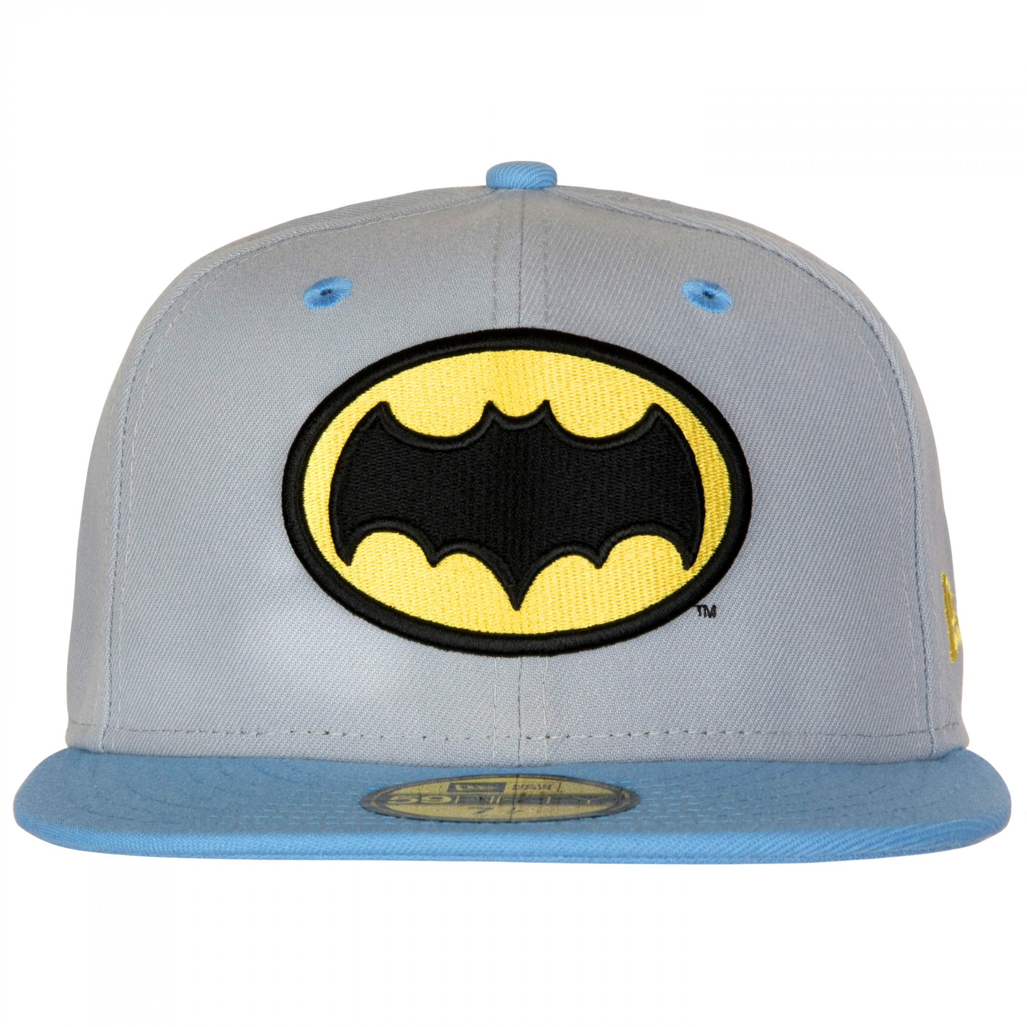 Batman Adam West Logo New Era 59Fifty Fitted Flat Bill Hat Grey | eBay