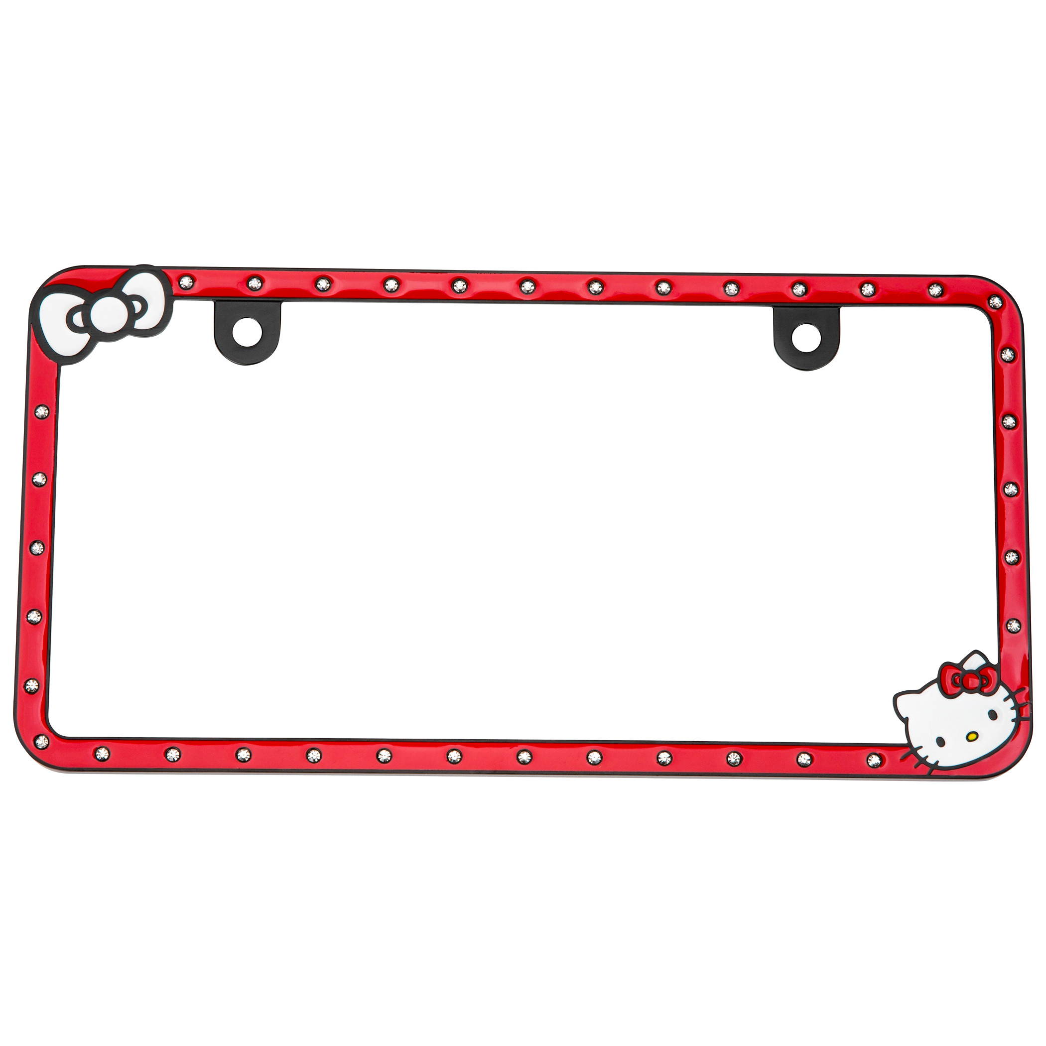 Hello Kitty Bows n' Bling License Plate Frame, Red