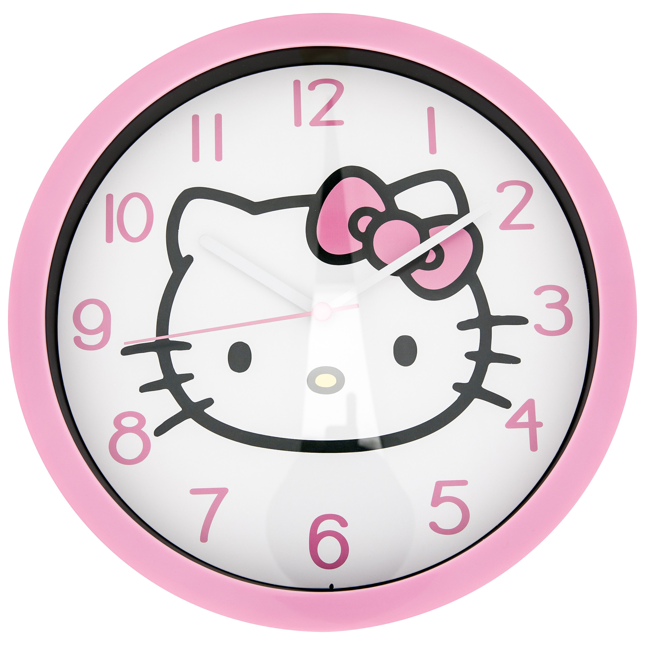 Hello Kitty Face Pink Colorway Wall Clock, Pink