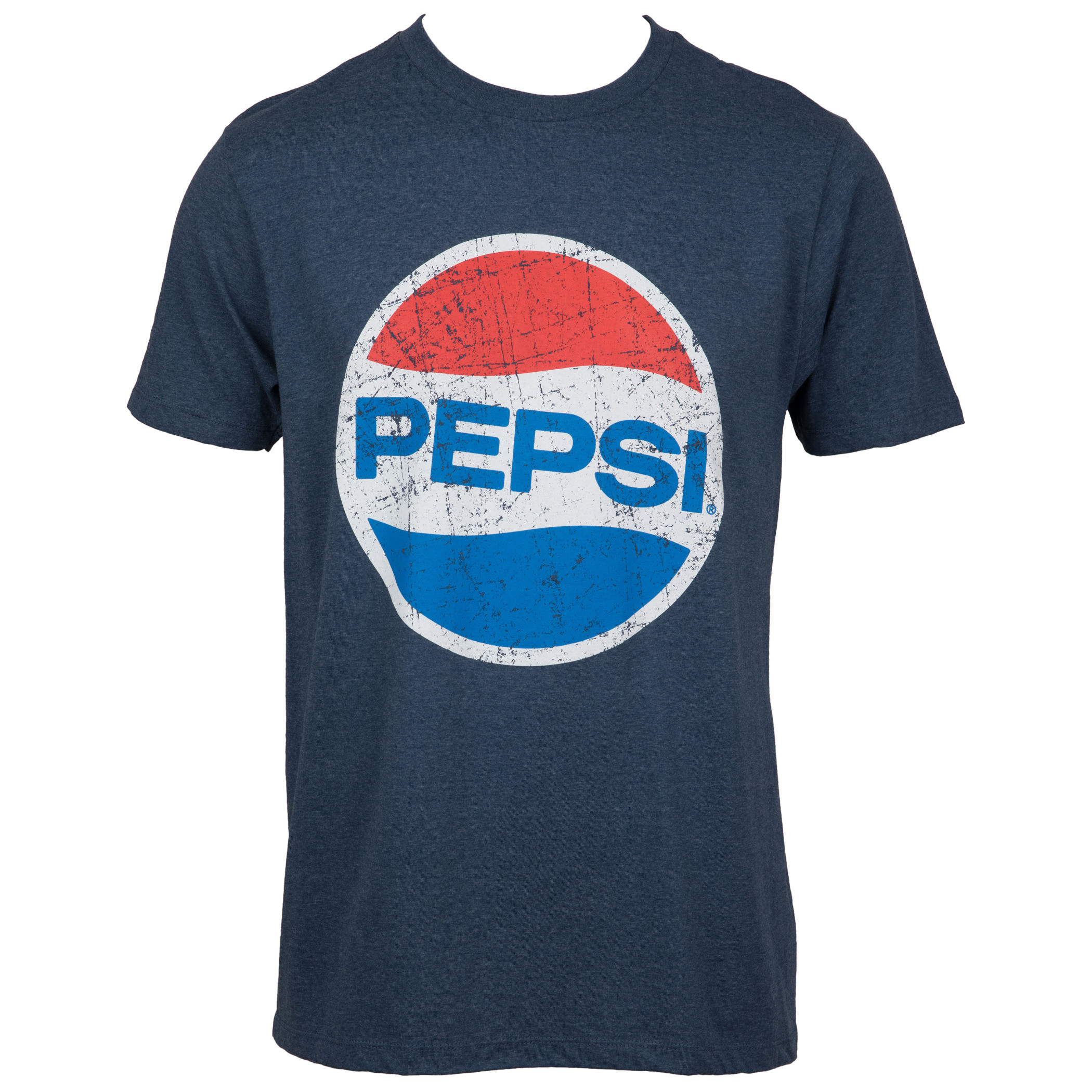 Pepsi Classic Logo Distressed Screen Print T Shirt Brew Shirts
