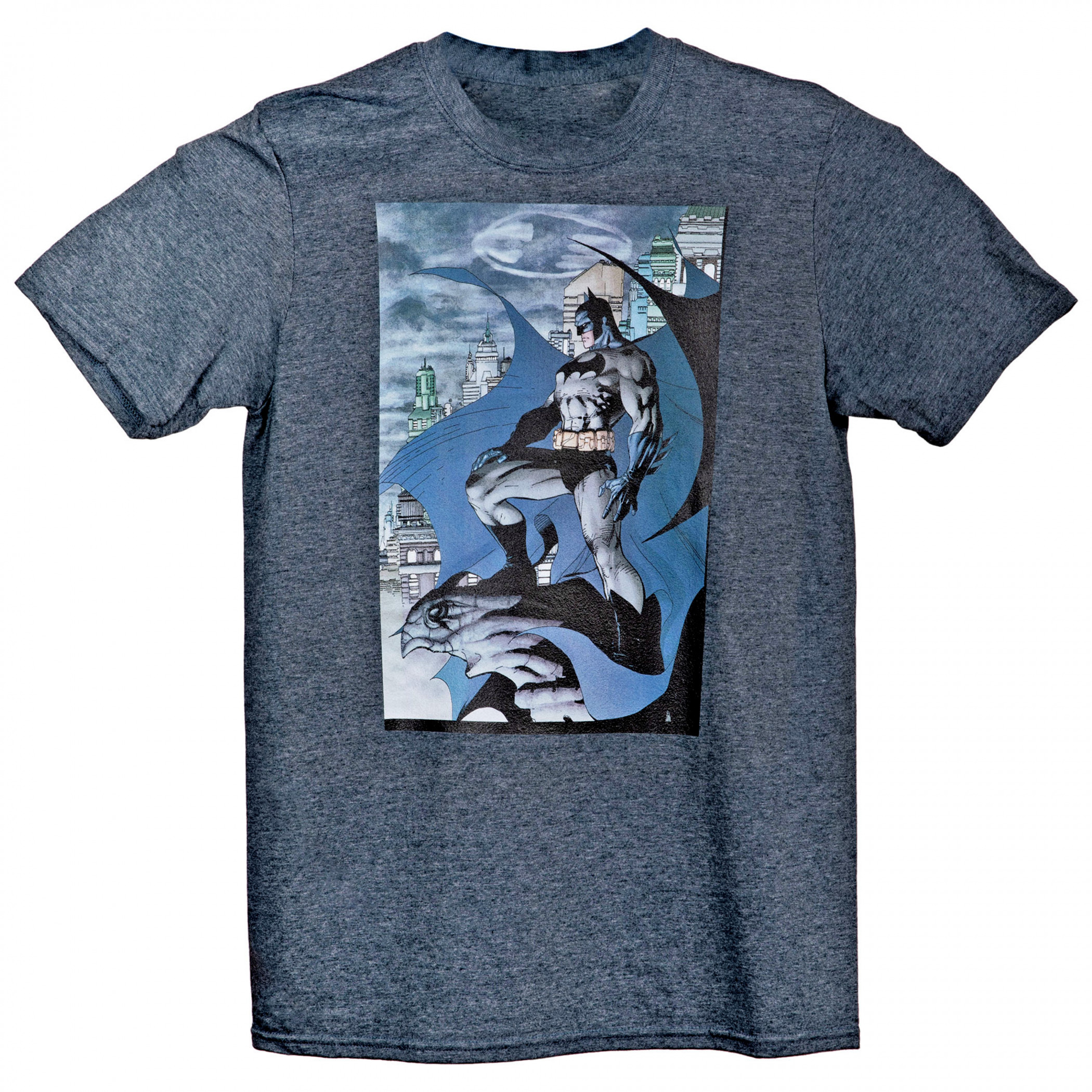 Batman Vol. #1 Jim Lee Series #608 Comic Cover T-Shirt, Grey