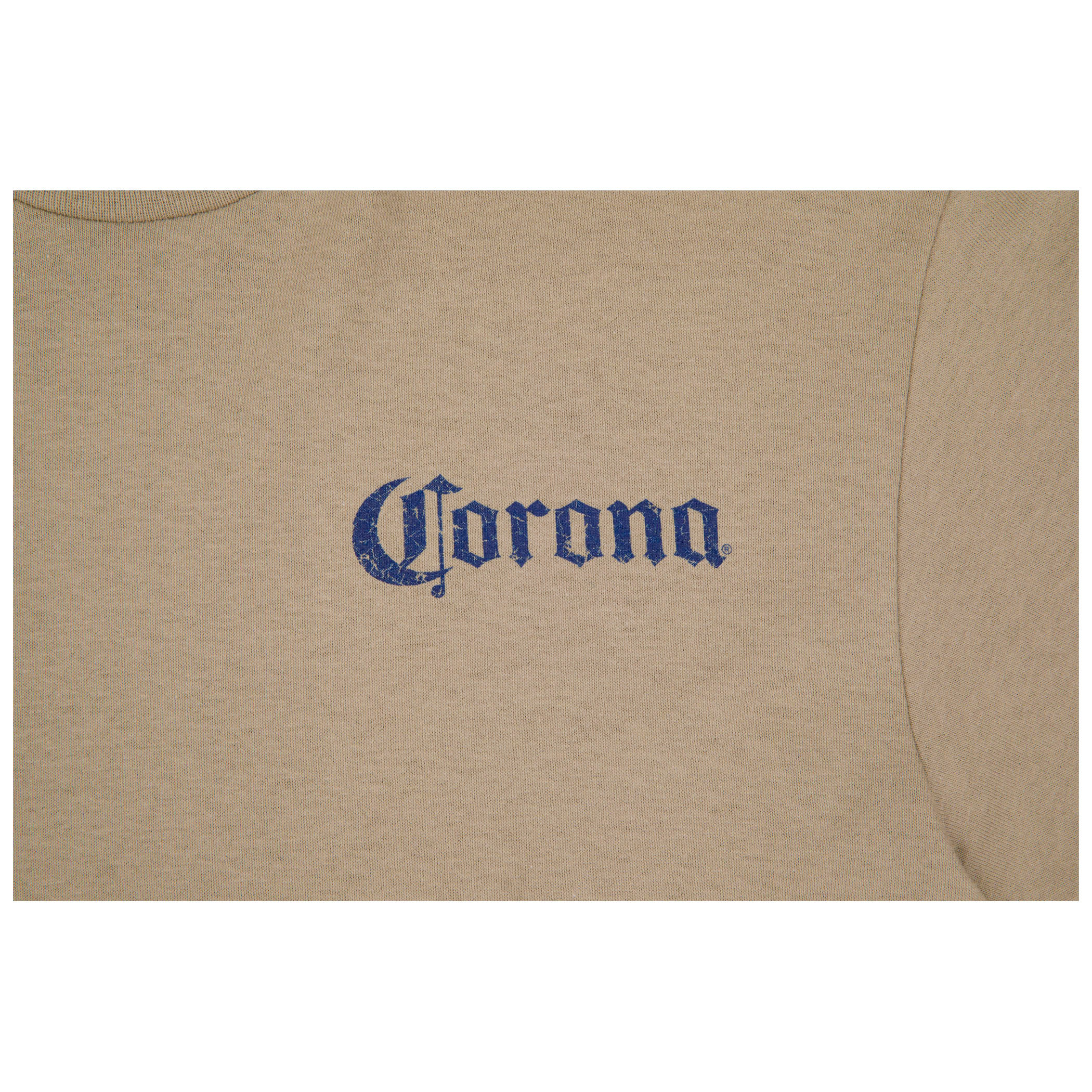 Corona Extra Label Sandy Colorway Front and Back Print T-Shirt Brown | eBay