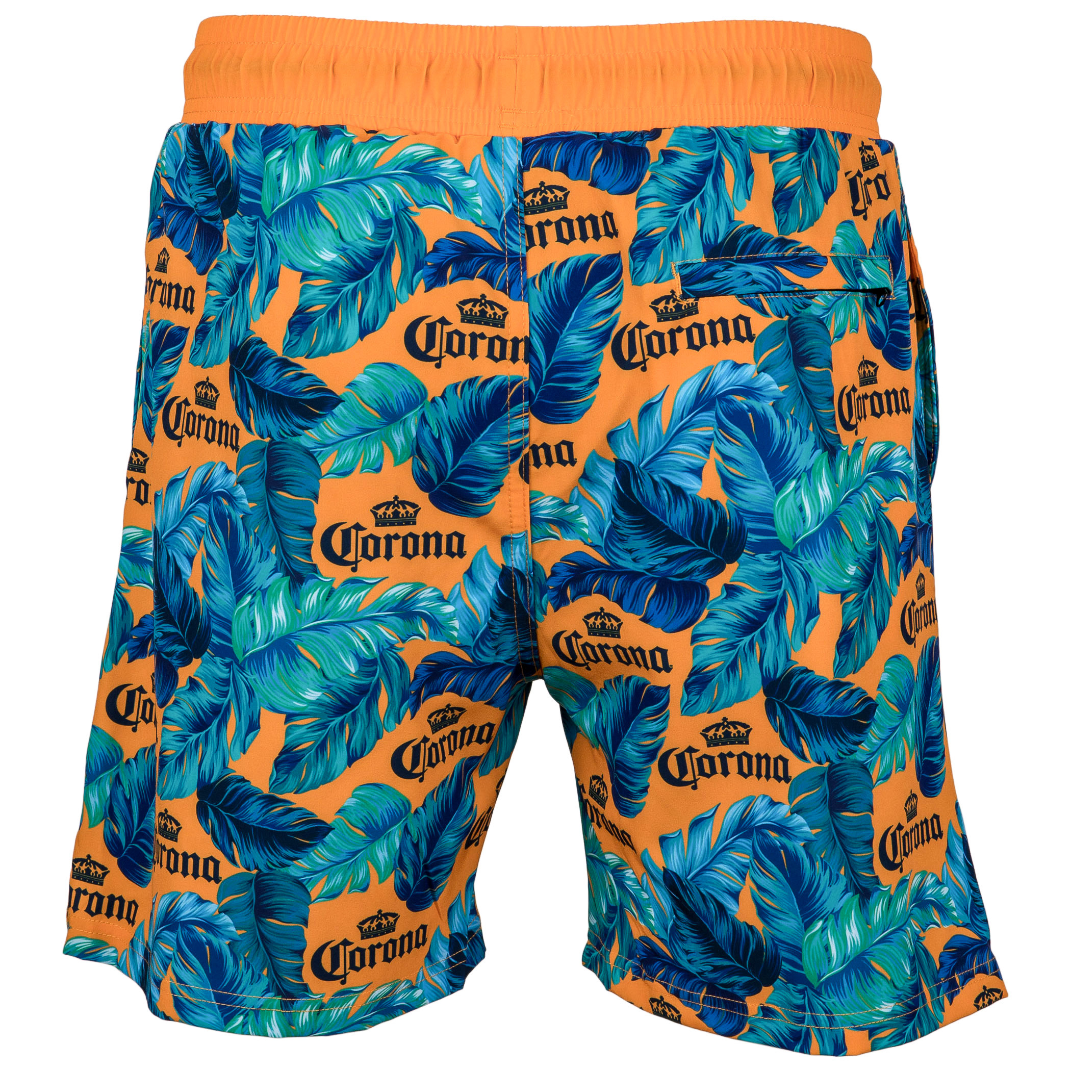 Corona Extra Tropical Beer 6' Inseam Lined Swim Trunks