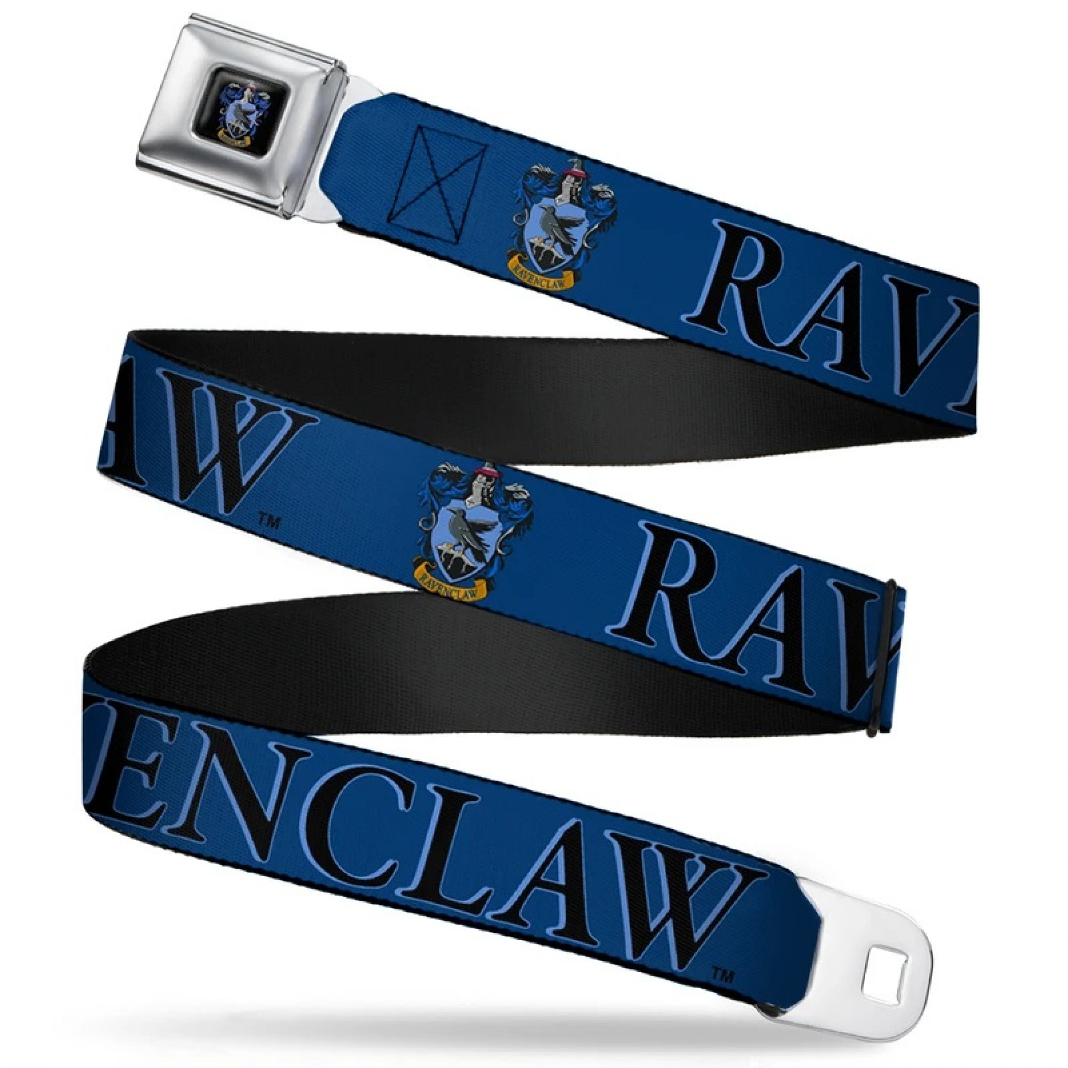 Harry Potter Ravenclaw Seatbelt Buckle Belt, Black