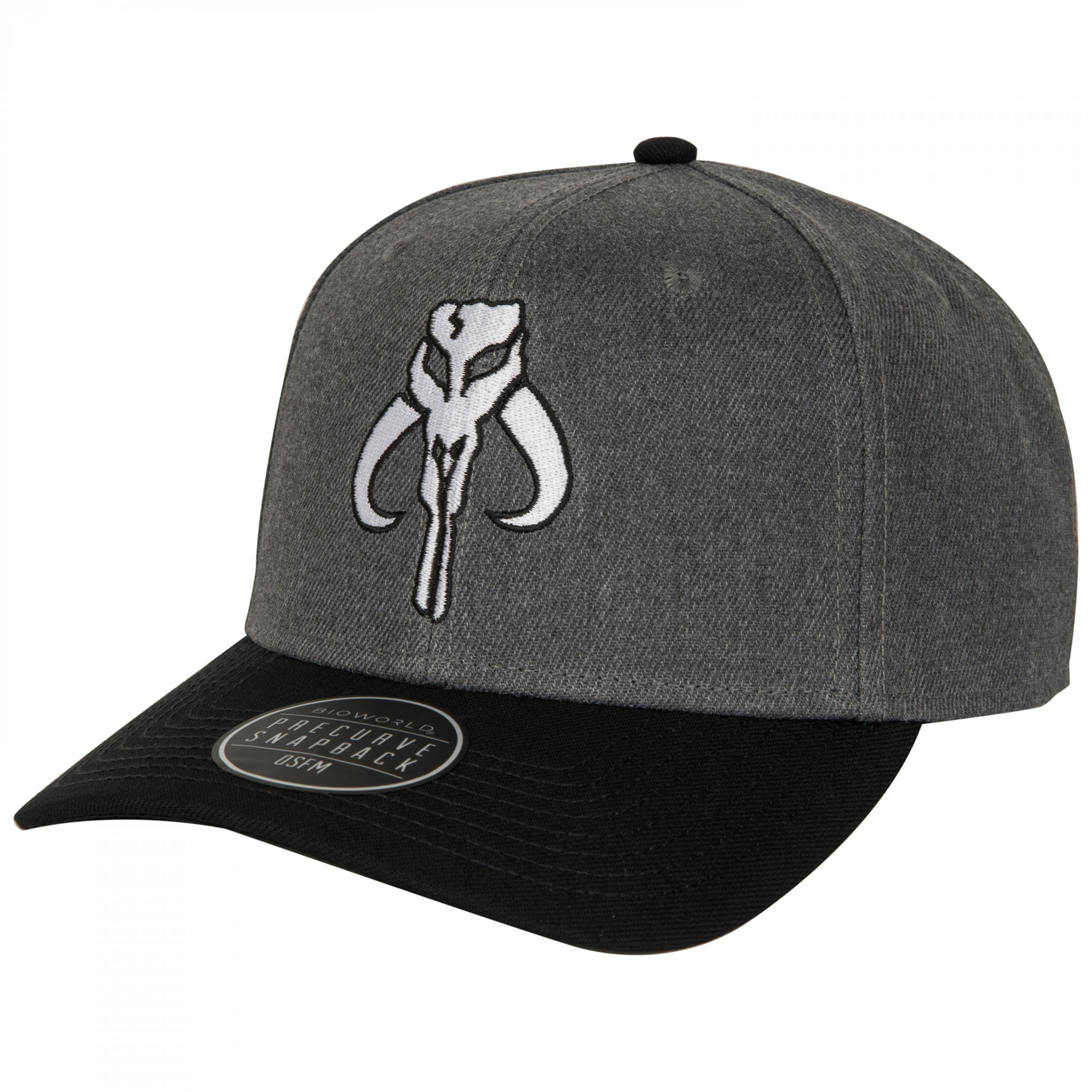 Star Wars The Mandalorian Embroidered Bounty Hunter Logo Adjustable Hat, Black