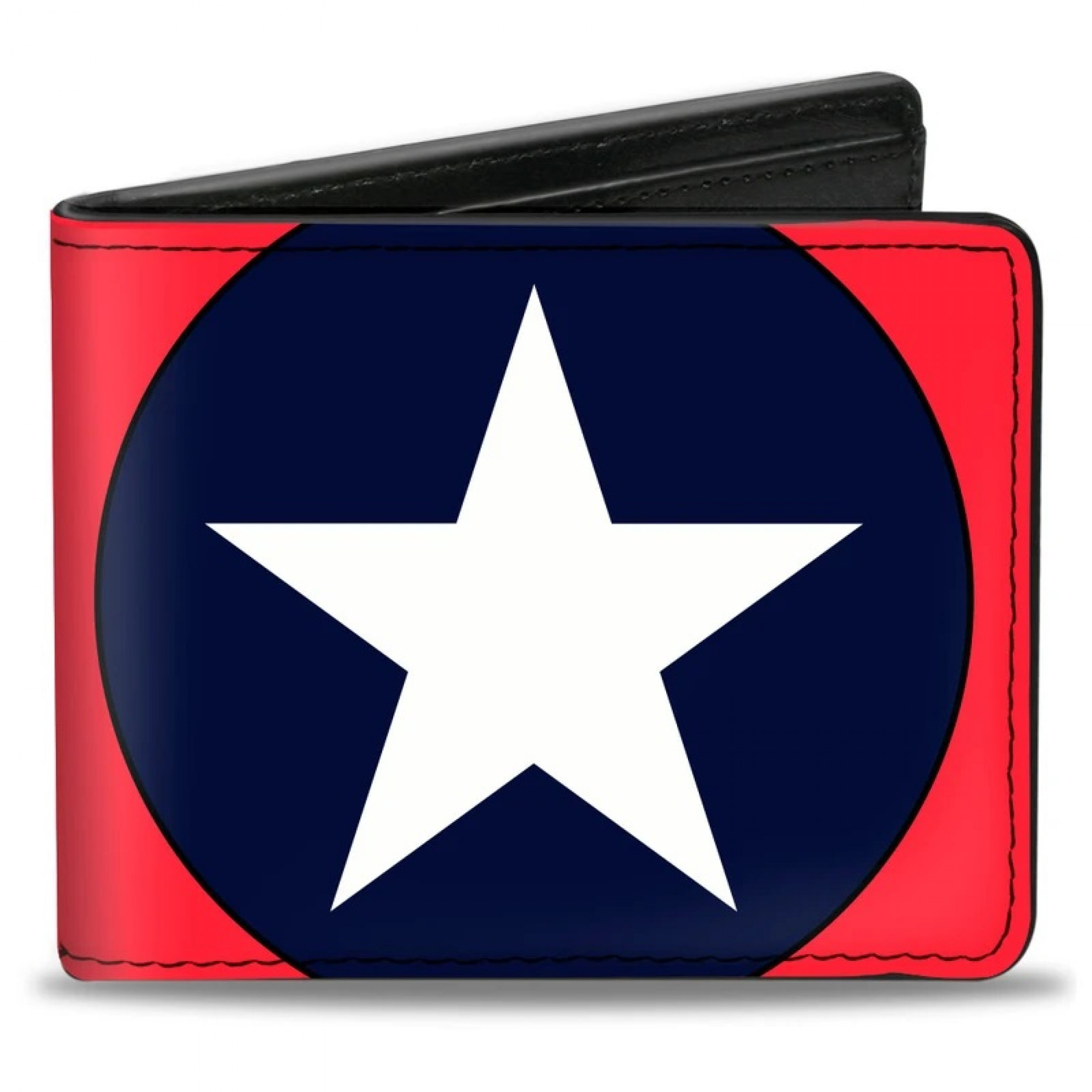 Captain America Star Bi-Fold Wallet, Blue