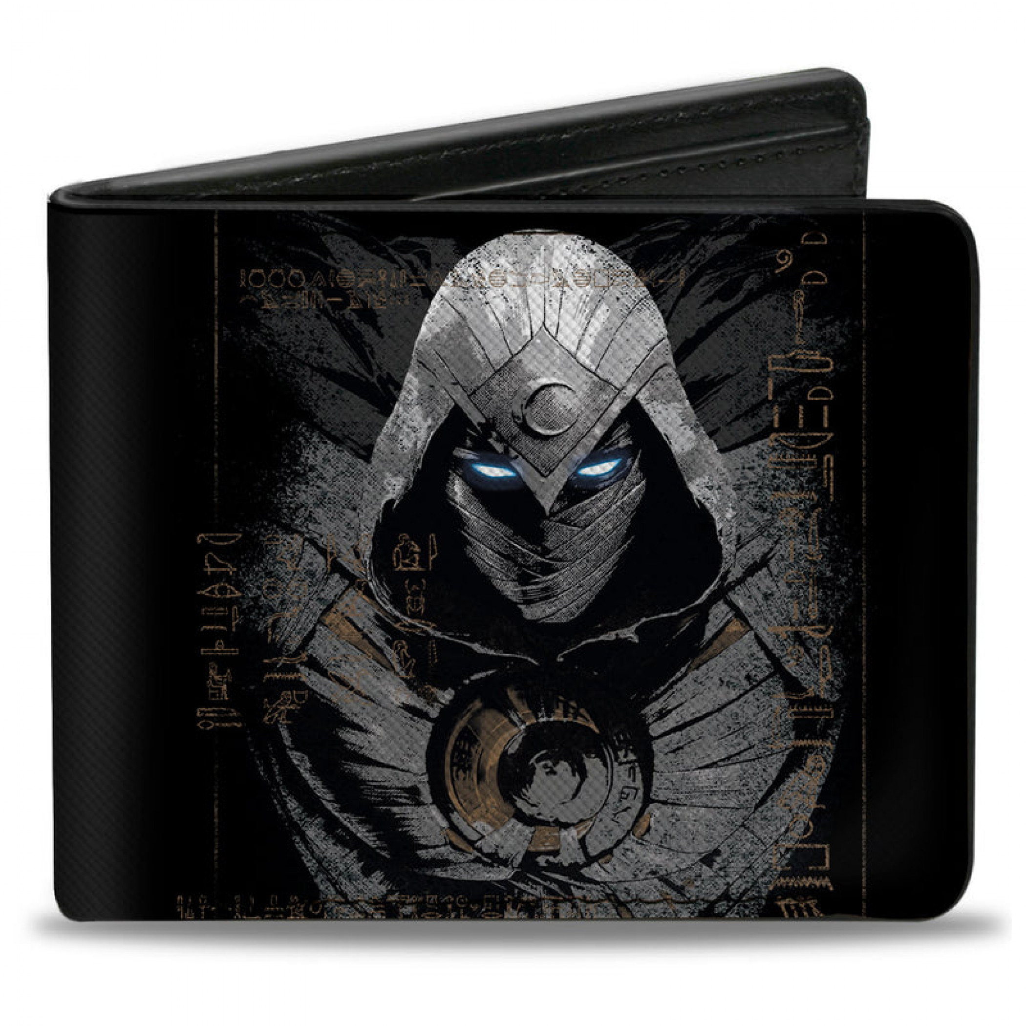 Moon Knight Hieroglyphics Pose Bi-Fold Wallet, Multi-Color