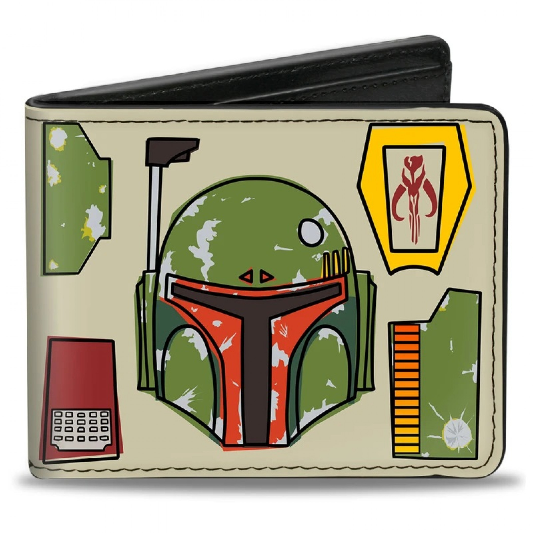 Star Wars Boba Fett Bi-Fold Wallet, Green