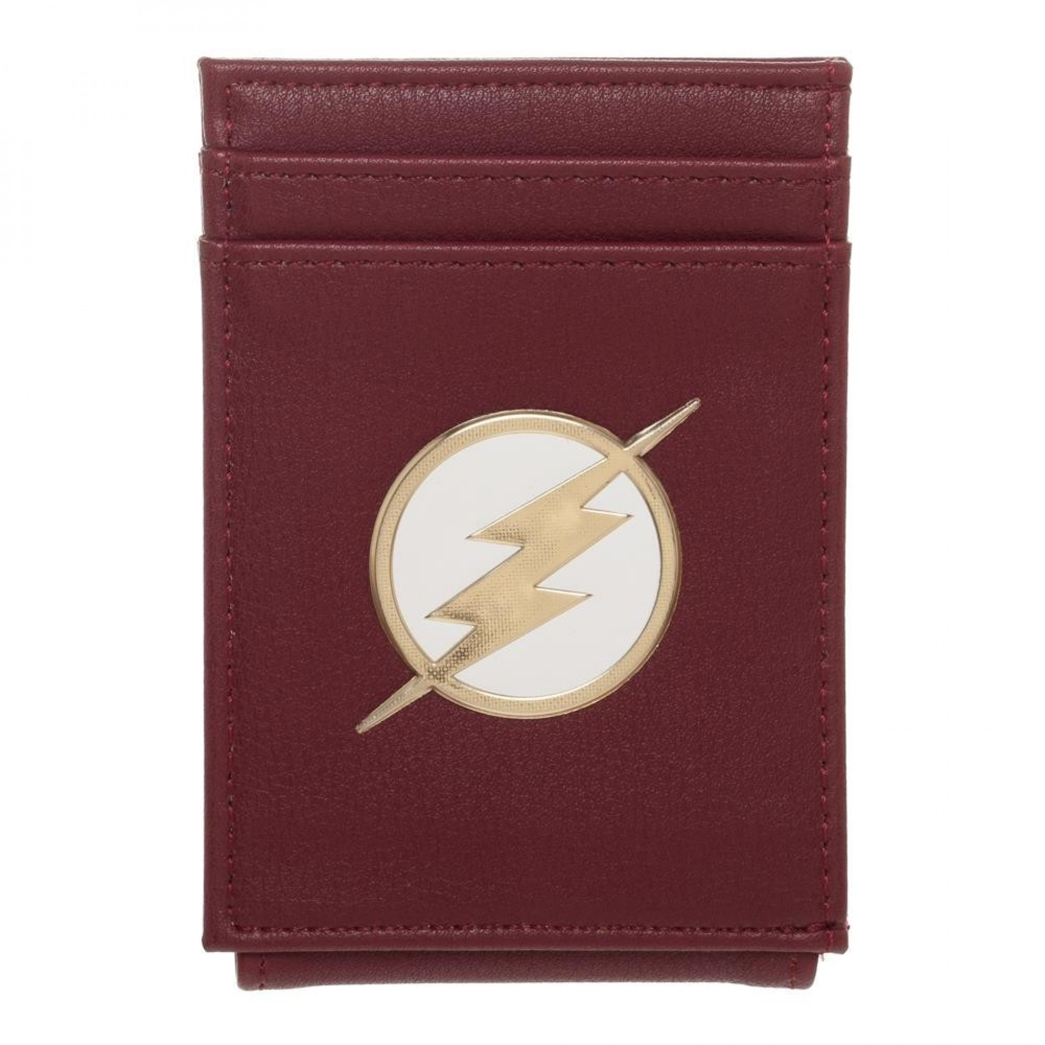The Flash Magnetic ID Clip Card Holder Wallet, Red
