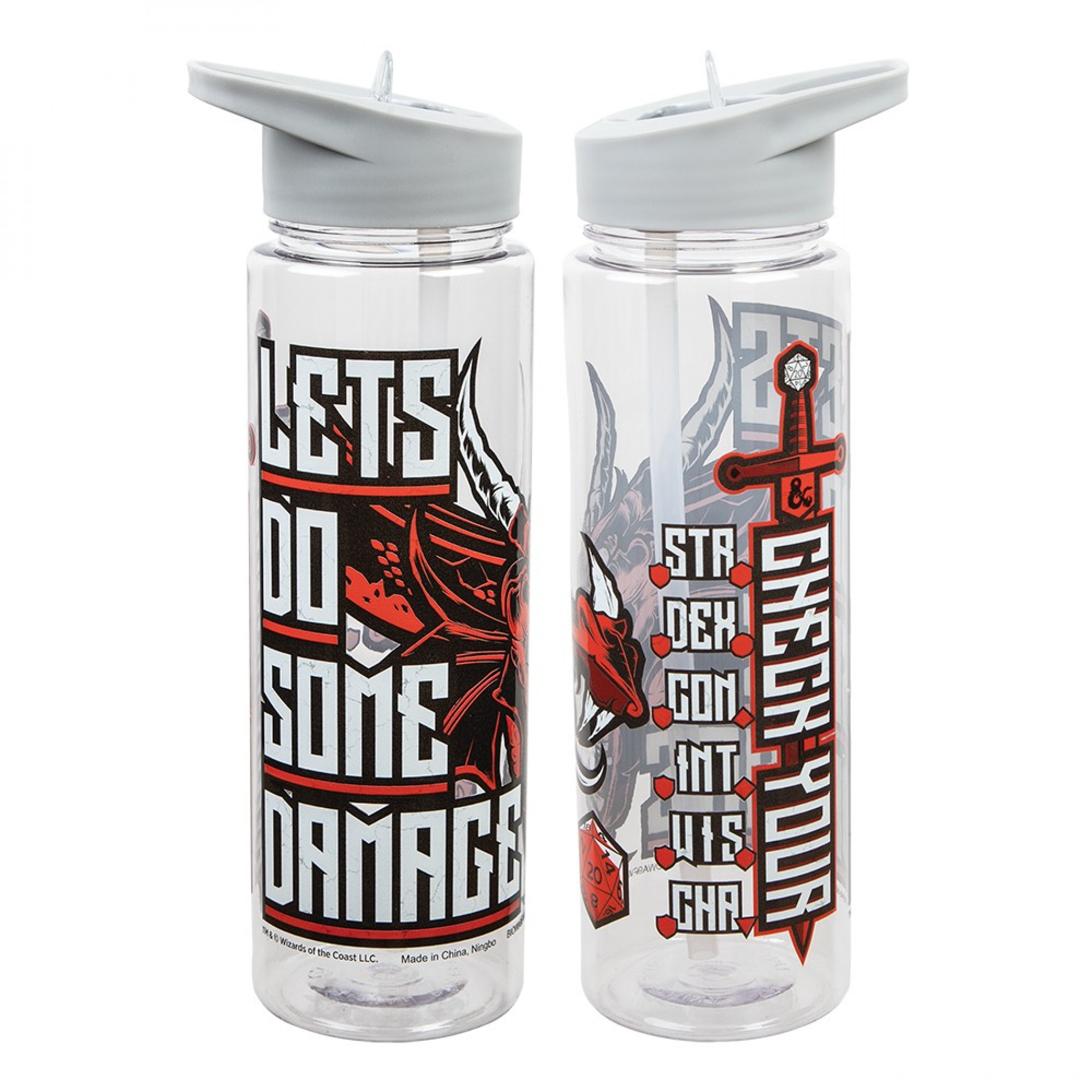 Dungeons & Dragons 24 oz. UV Tritan Water Bottle, Clear