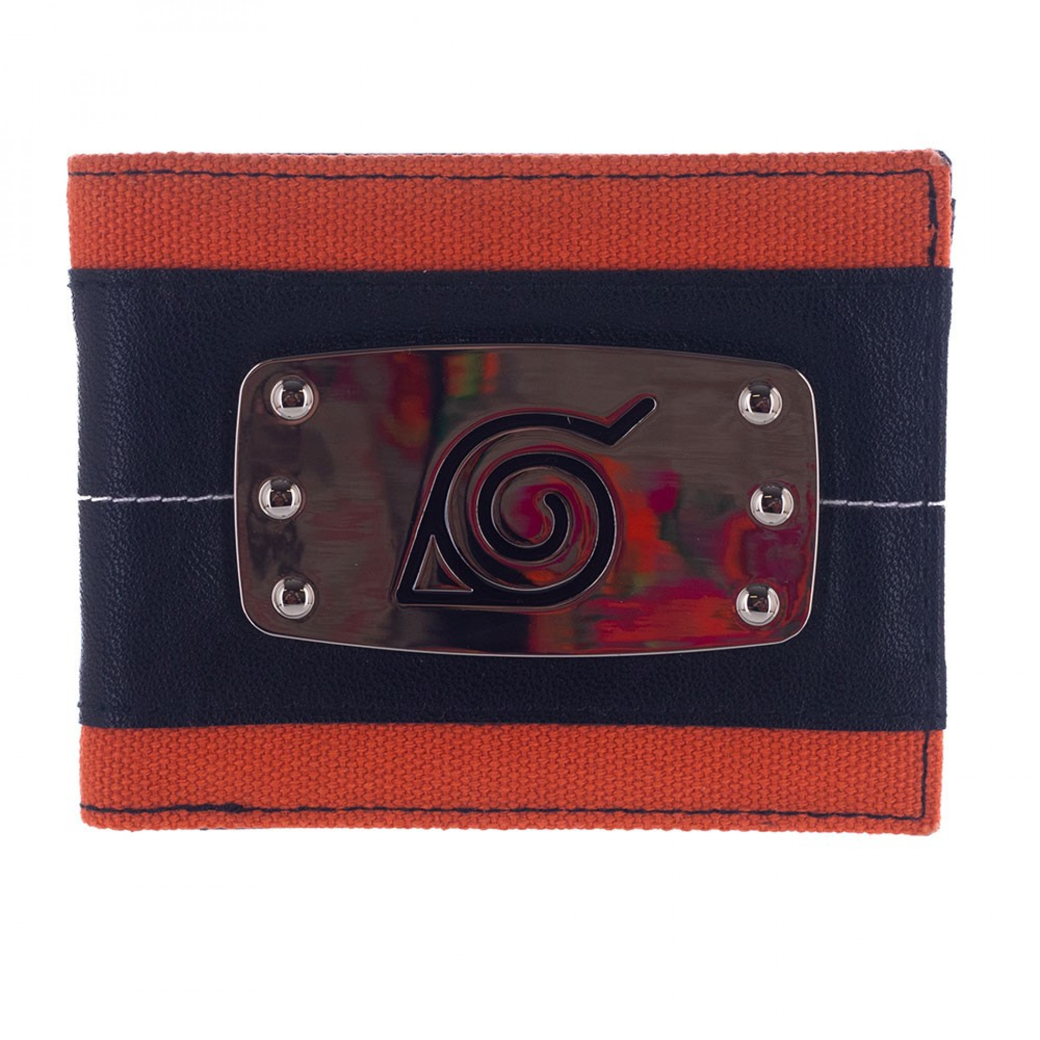 Naruto Metal Badge Bifold Wallet, Multi-Color