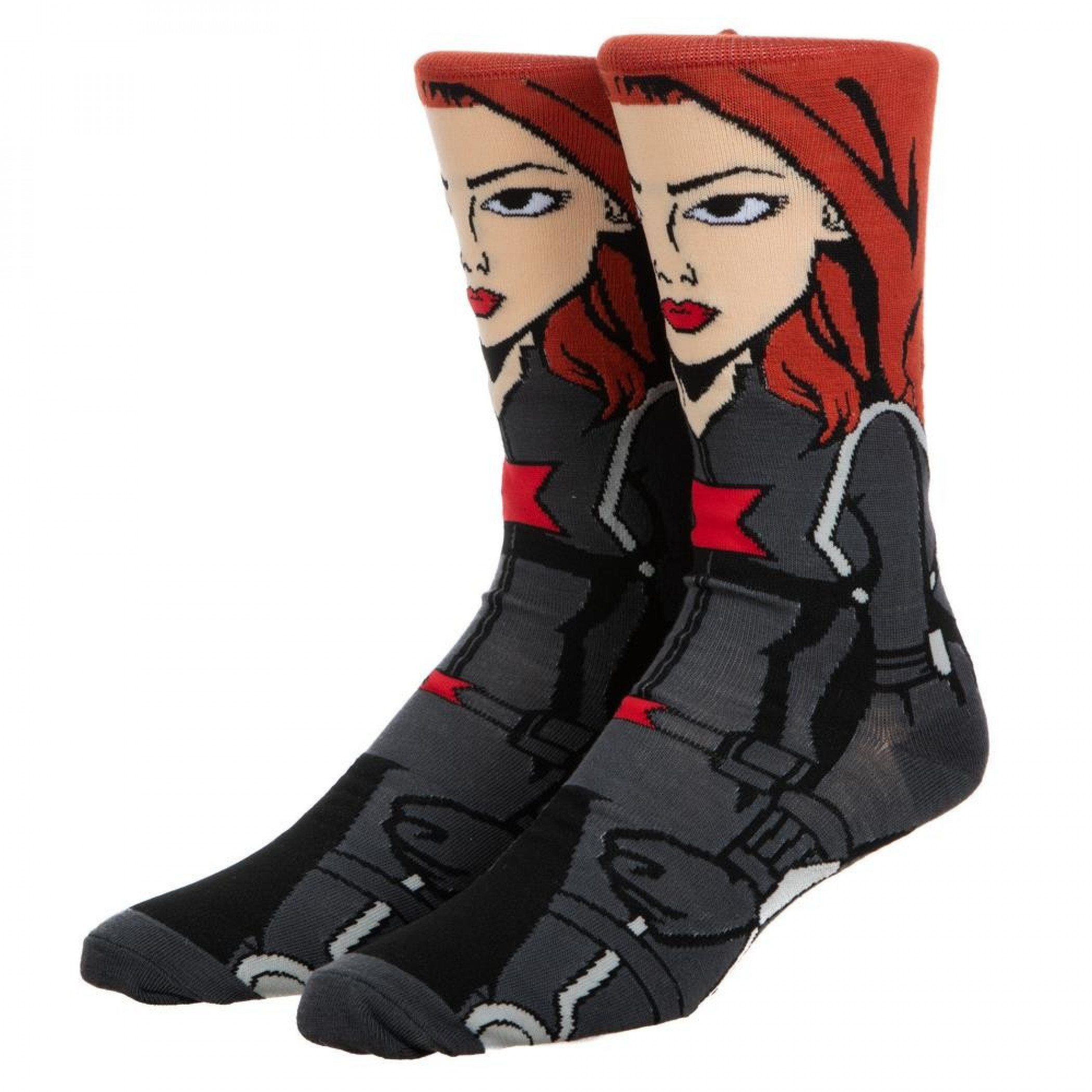 Black Widow 360 Character Crew Sock, Black