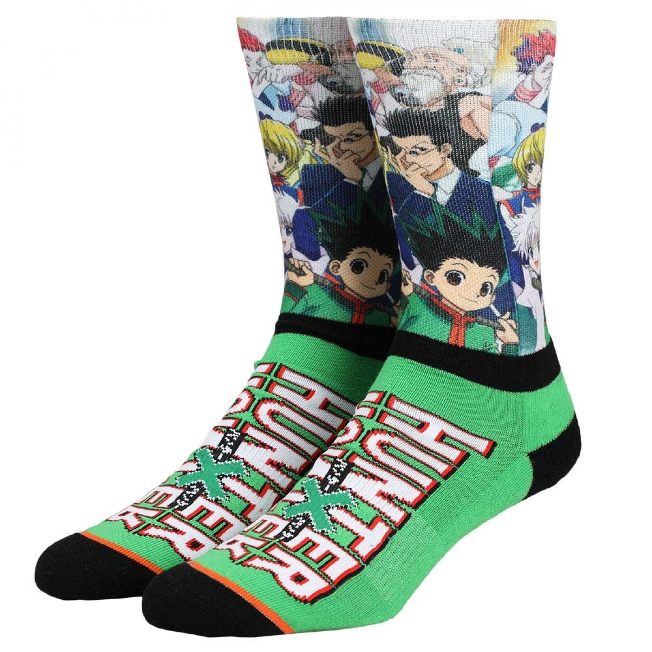 Hunter x Hunter Sublimated Crew Socks, Multi-Color