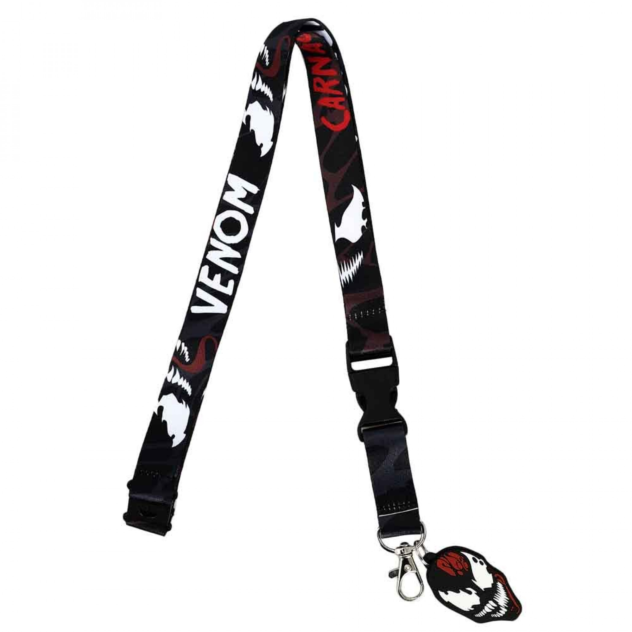 Venom & Carnage Split Face Lanyard, Multi-Color