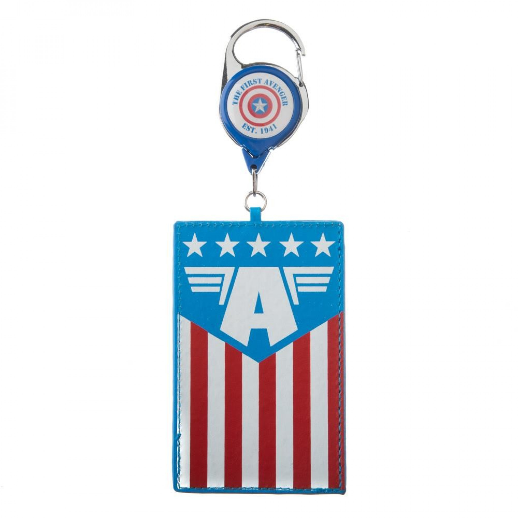 Captain America Retractable Lanyard, Multi-Color