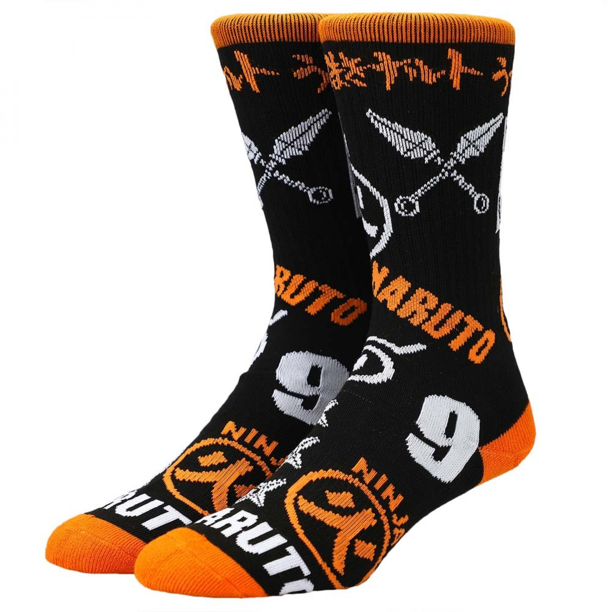 Naruto Icon Toss Crew Socks, Multi-Color