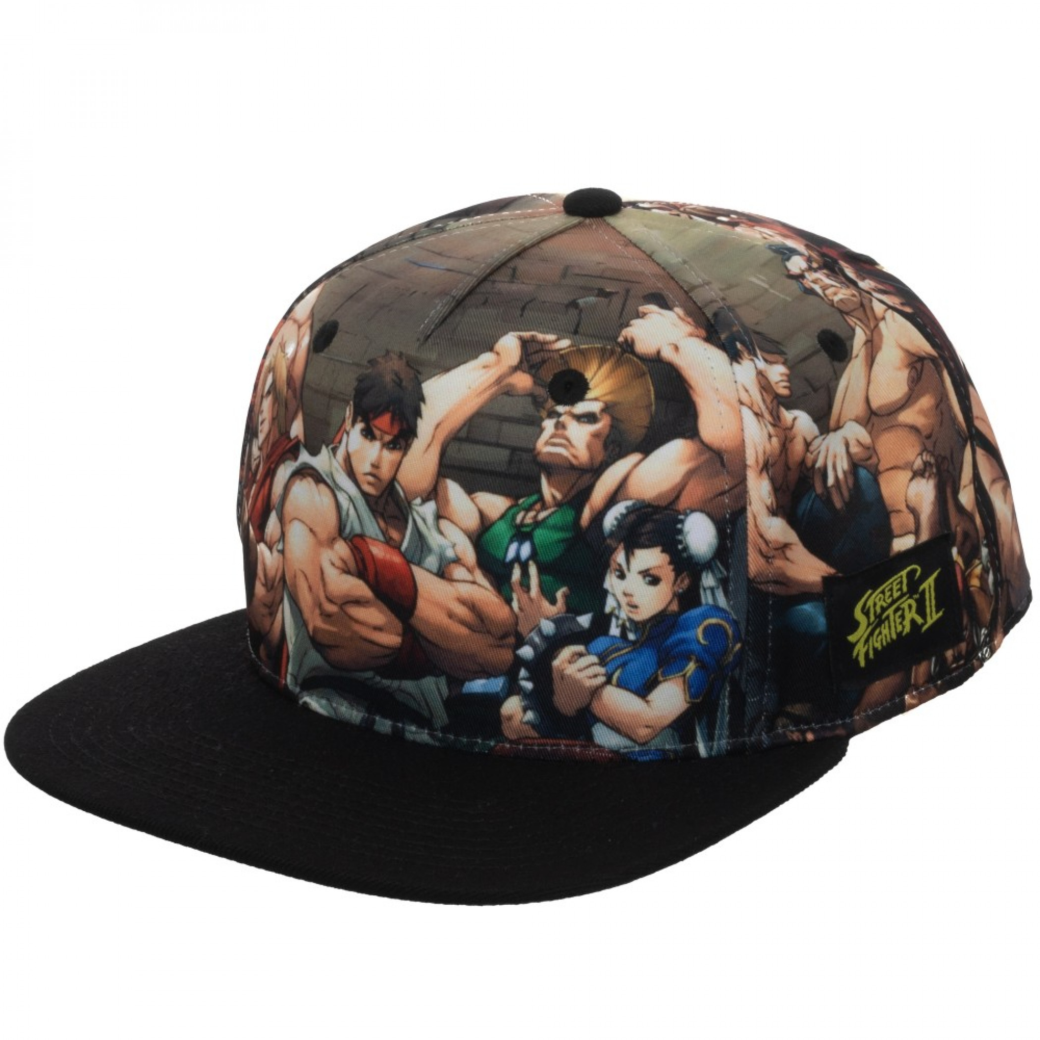 Street Fighter Sublimated Snapback Hat, Multi-Color
