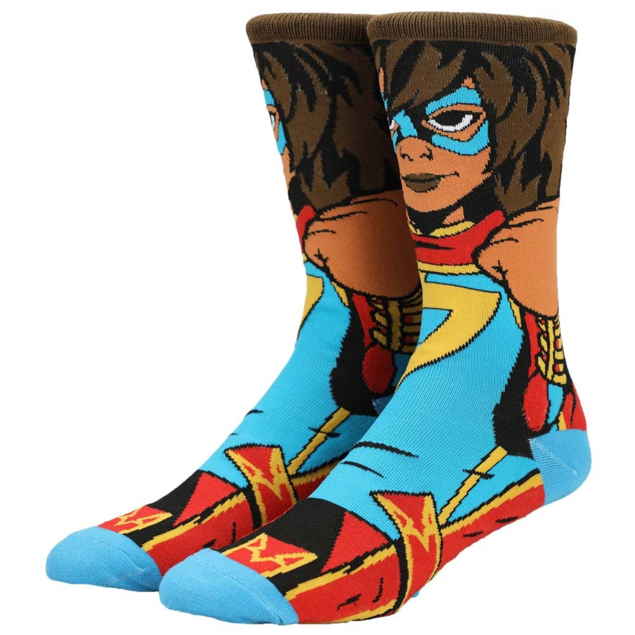 Marvel Kamala Khan 360 Character Crew Sock, Multi-Color