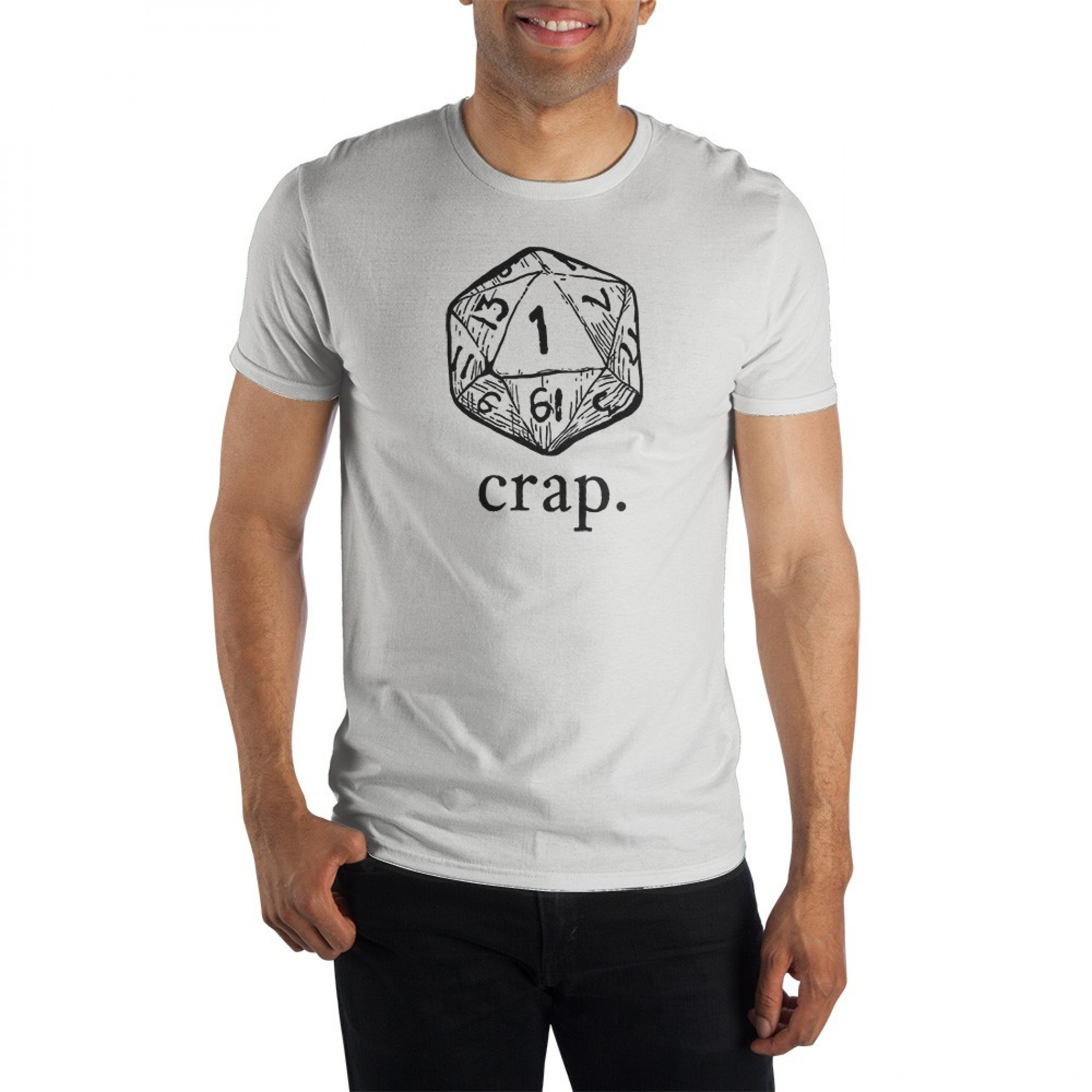 Dungeons & Dragons Dice Crap Role T-Shirt, White