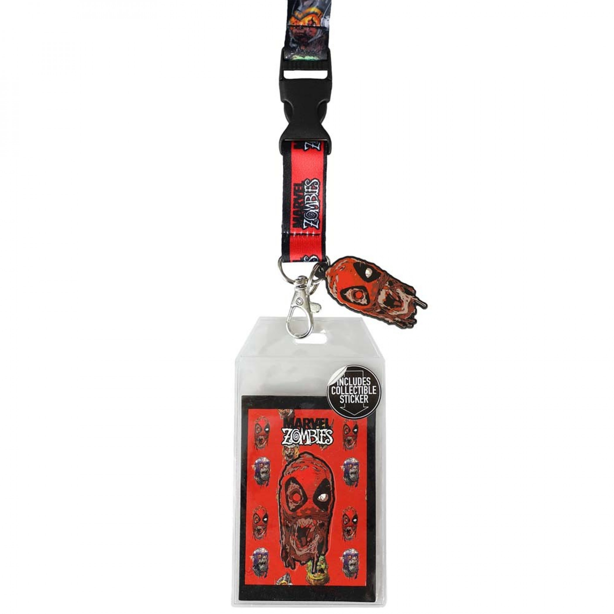 Marvel Zombies Collection Deadpool Lanyard, Red