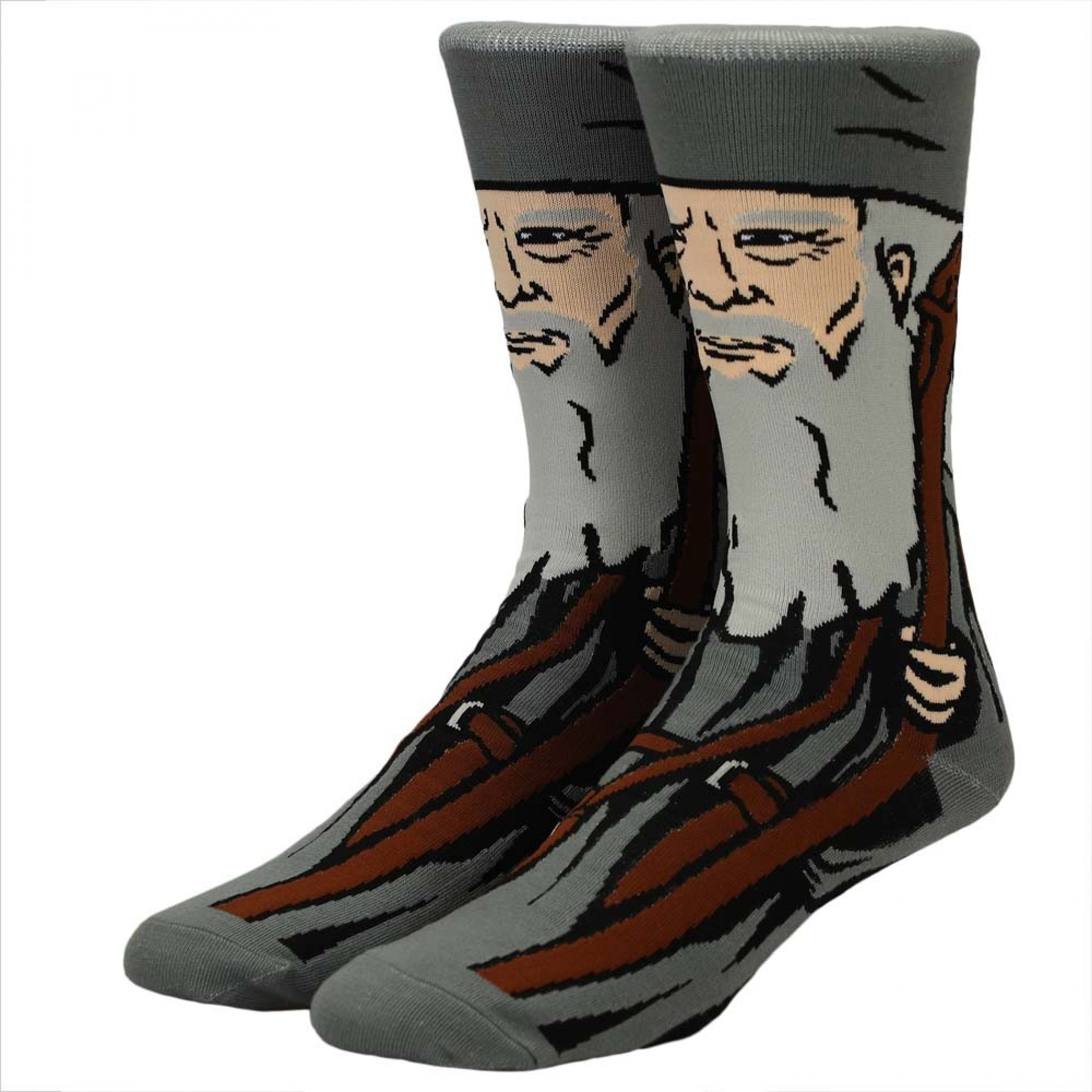 The Lord of the Rings Gandalf 360 Character Crew Socks, Multi-Color