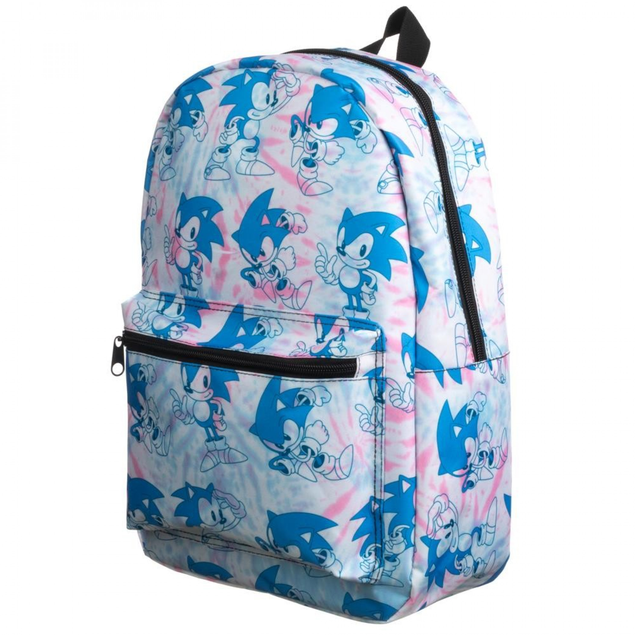 Sonic The Hedgehog Tye Dye Quick Turn Backpack, White
