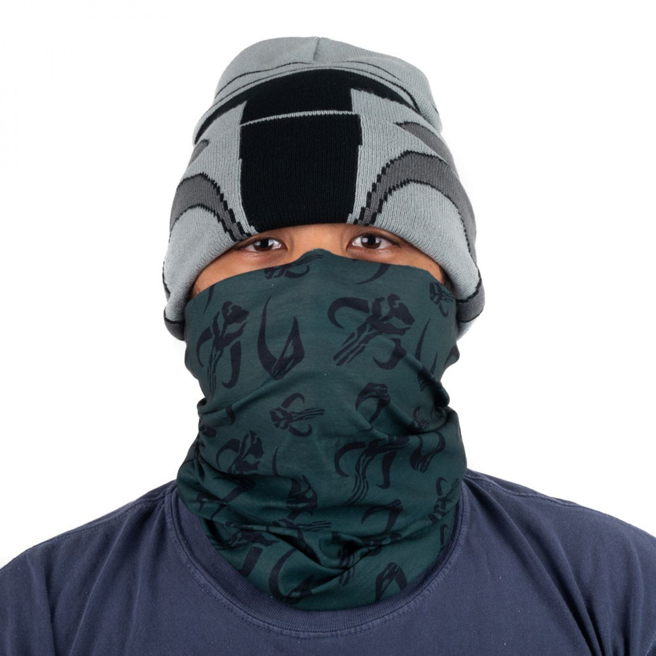 Star Wars The Mandalorian Beanie & Gaiter Combo, Black