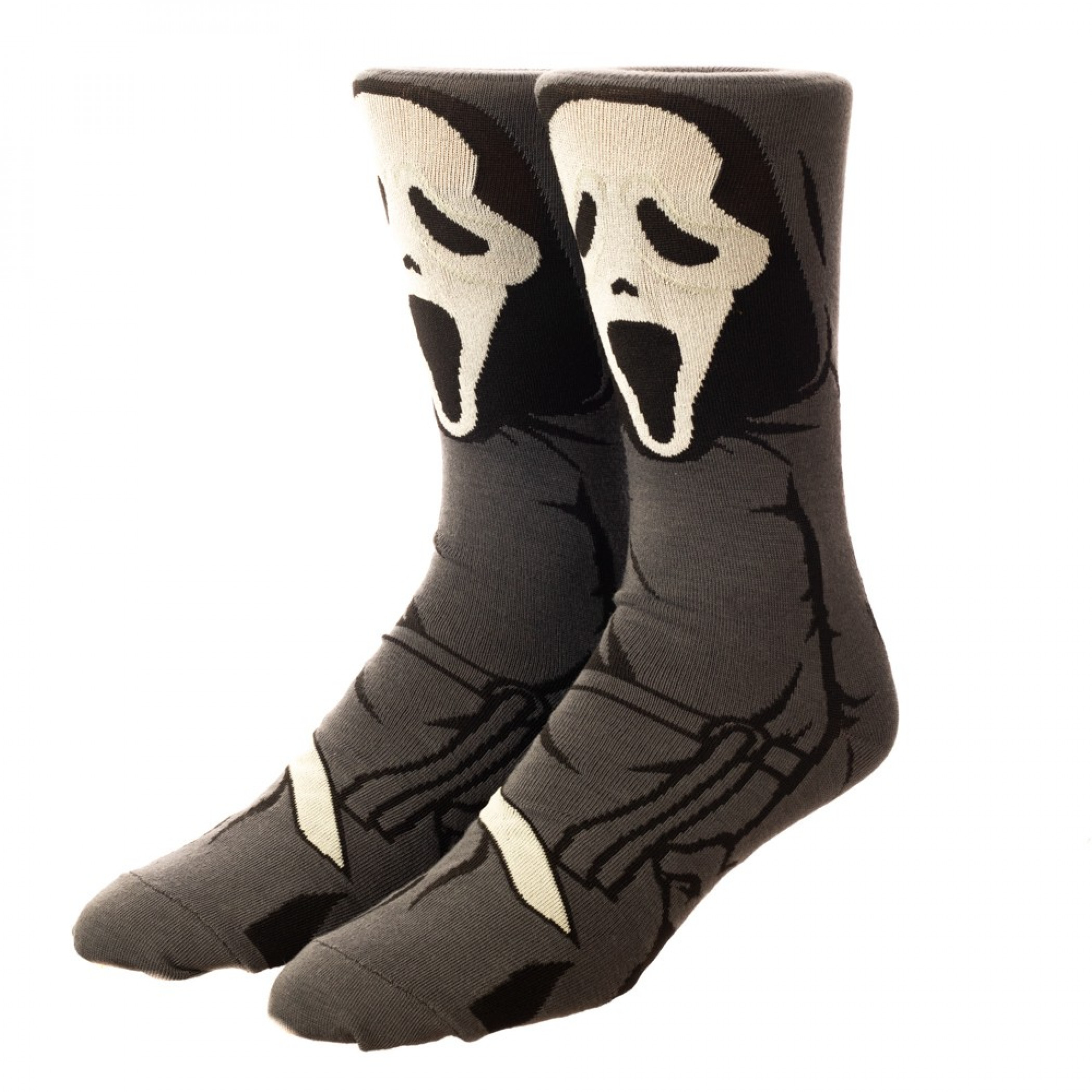 Scream Ghostface 360 Character Crew Sock, Grey