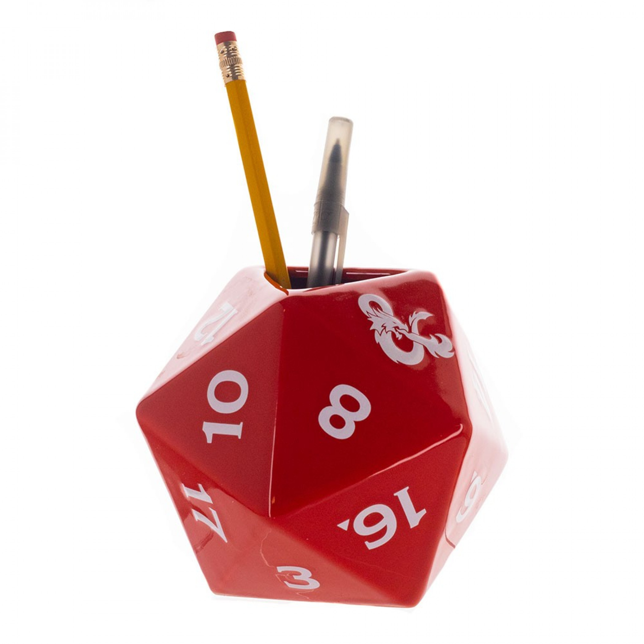 Dungeons & Dragons Ceramic Dice Pen Cup, Red