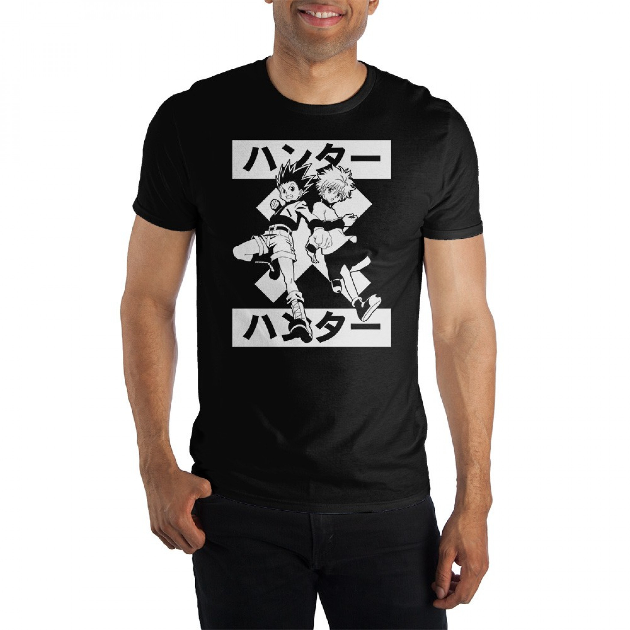 Hunter X Hunter Gon & Killua Black T-Shirt, Black
