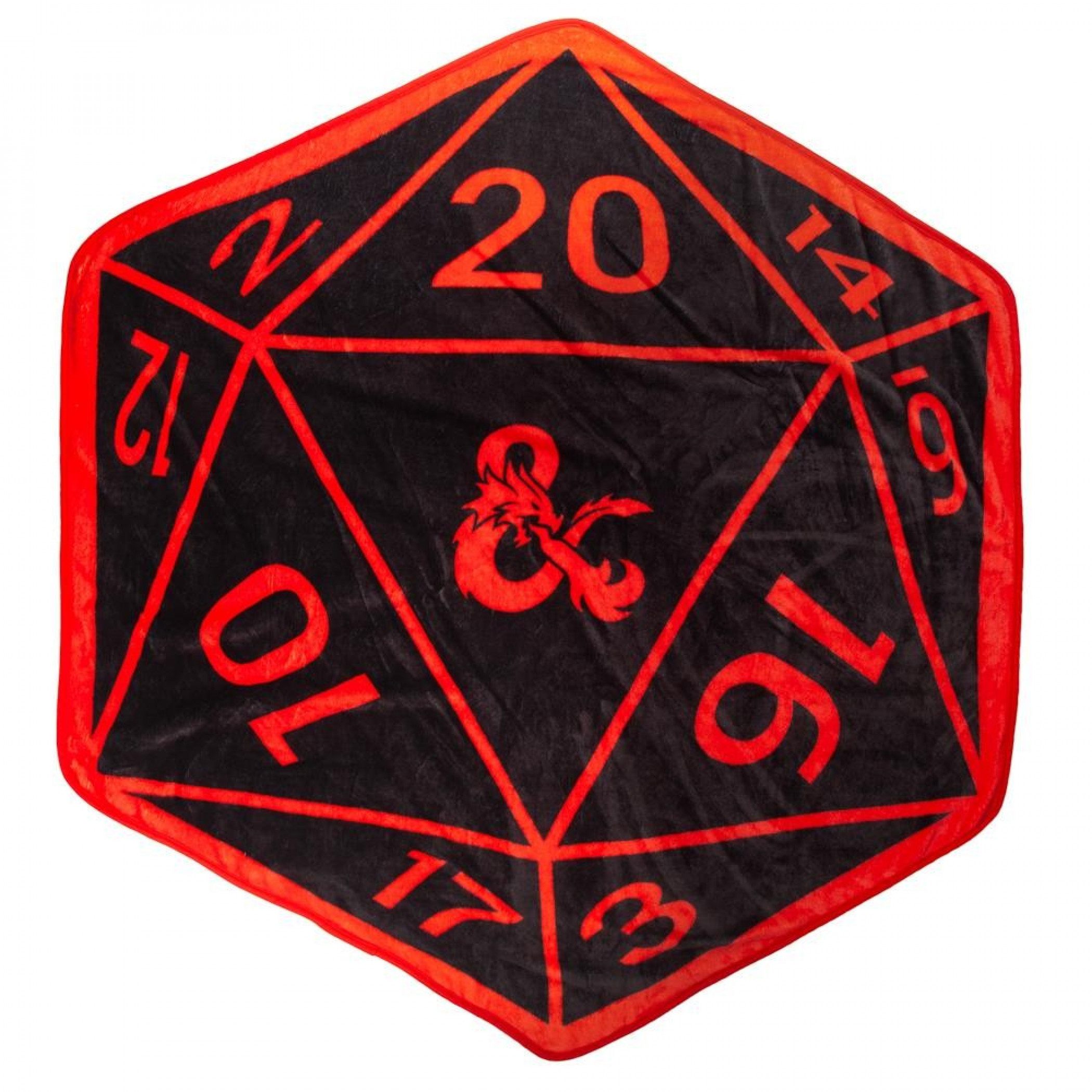 Dungeons & Dragons Dice Shaped Throw, Red