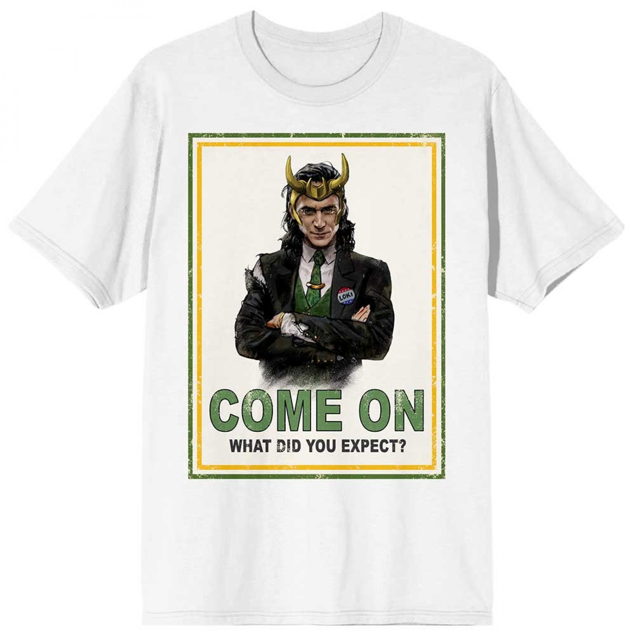 Marvel Studios Loki Series Come On What Did You Expect T-Shirt, White
