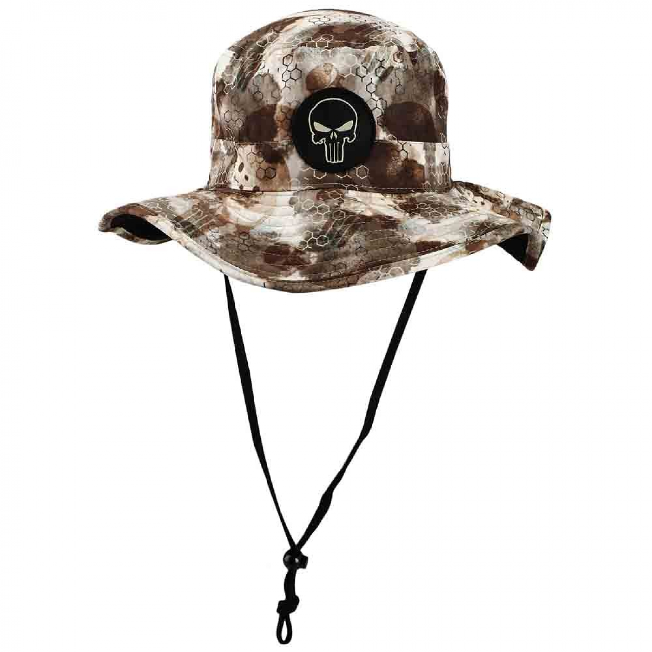 Marvel Studios The Punisher Camo Neck Drape Sun Hat, Multi-Color