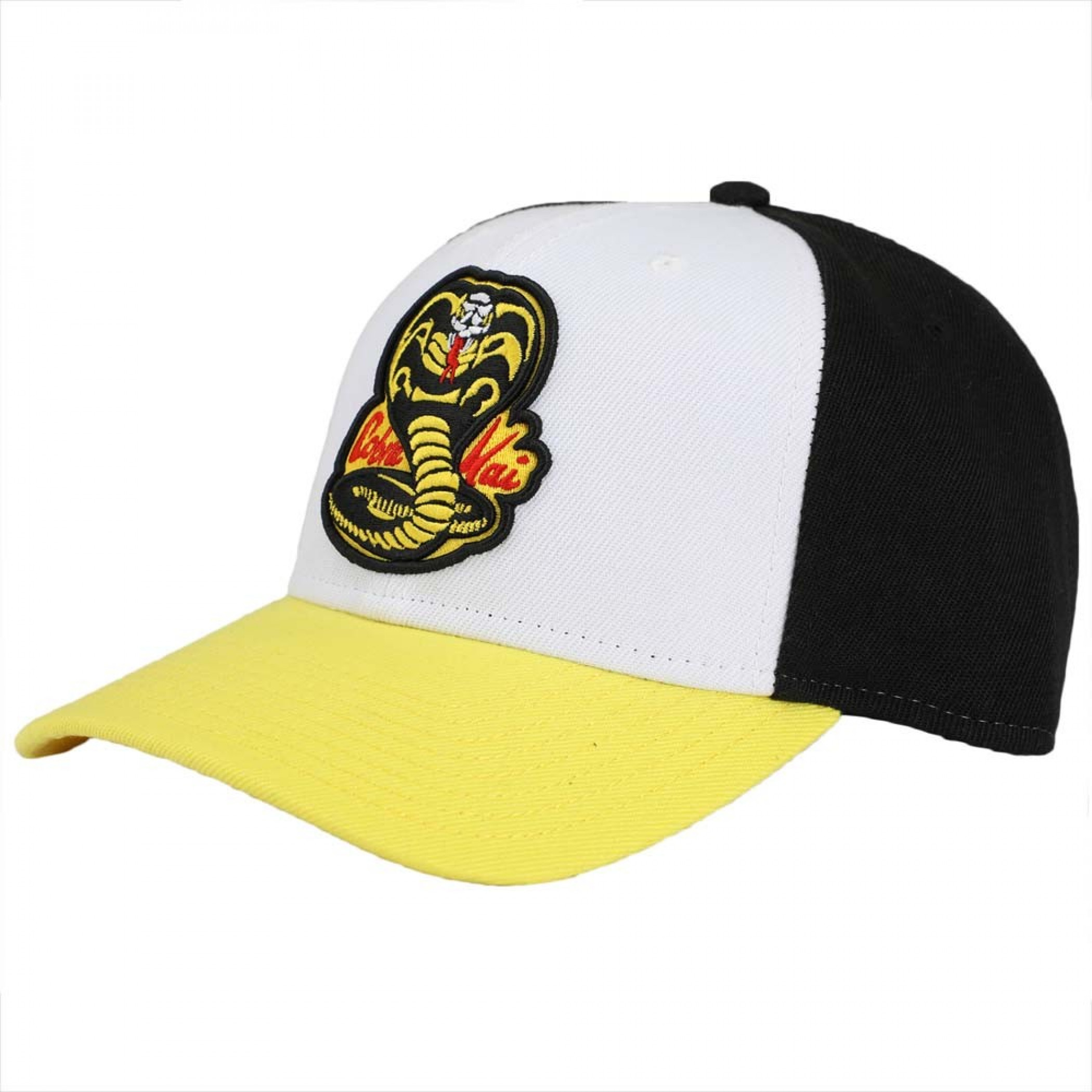 Cobra Kai No Mercy Embroidered Pre-Curved Snapback, Multi-Color