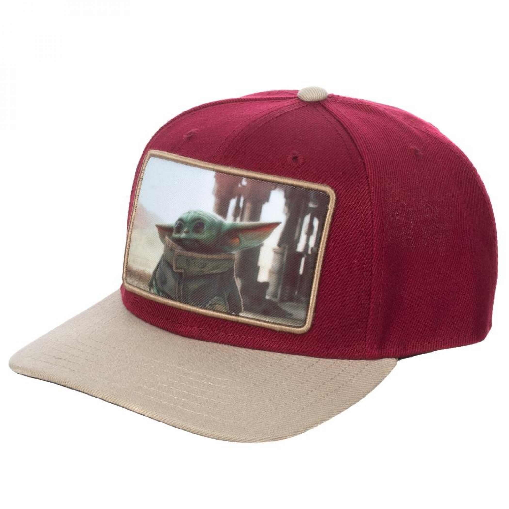 Star Wars The Child Pre-Curved Bill Snapback, Red