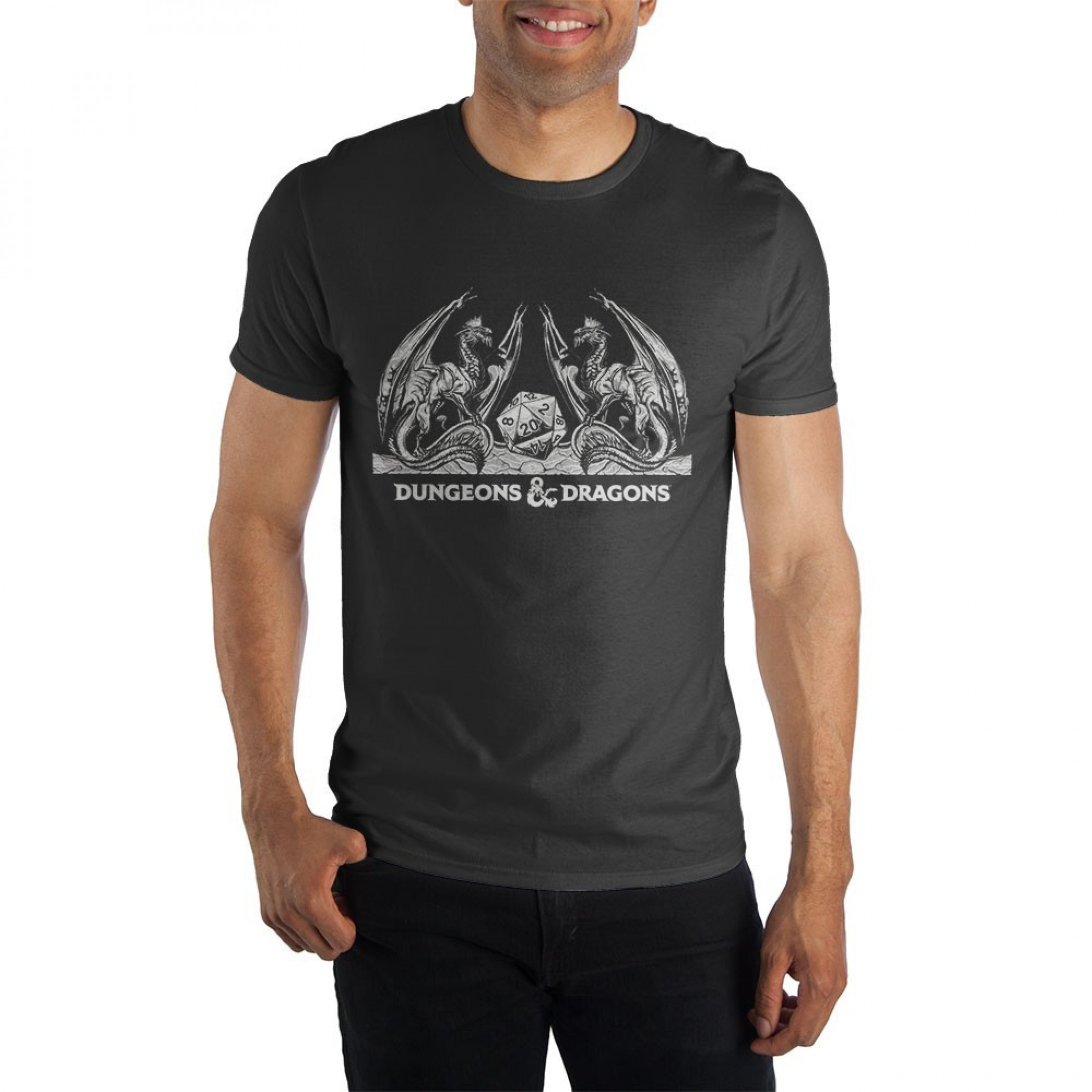 Dungeons & Dragons Dice T-Shirt, Grey