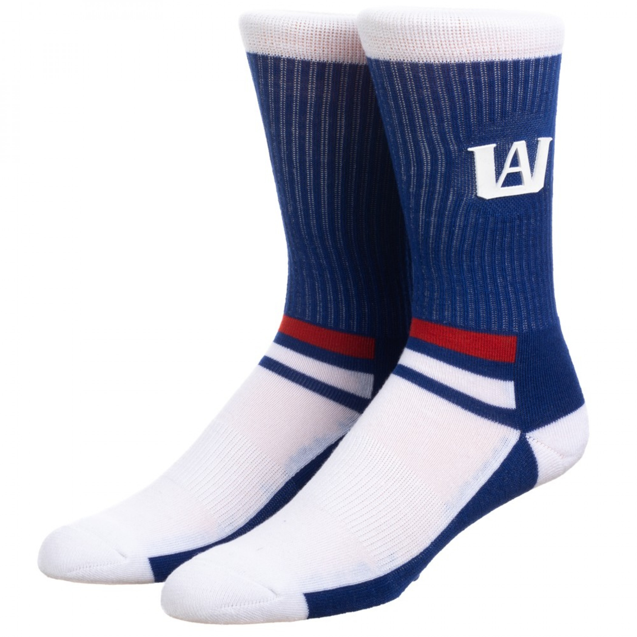 My Hero Academia Rubber Weld Crew Socks, White